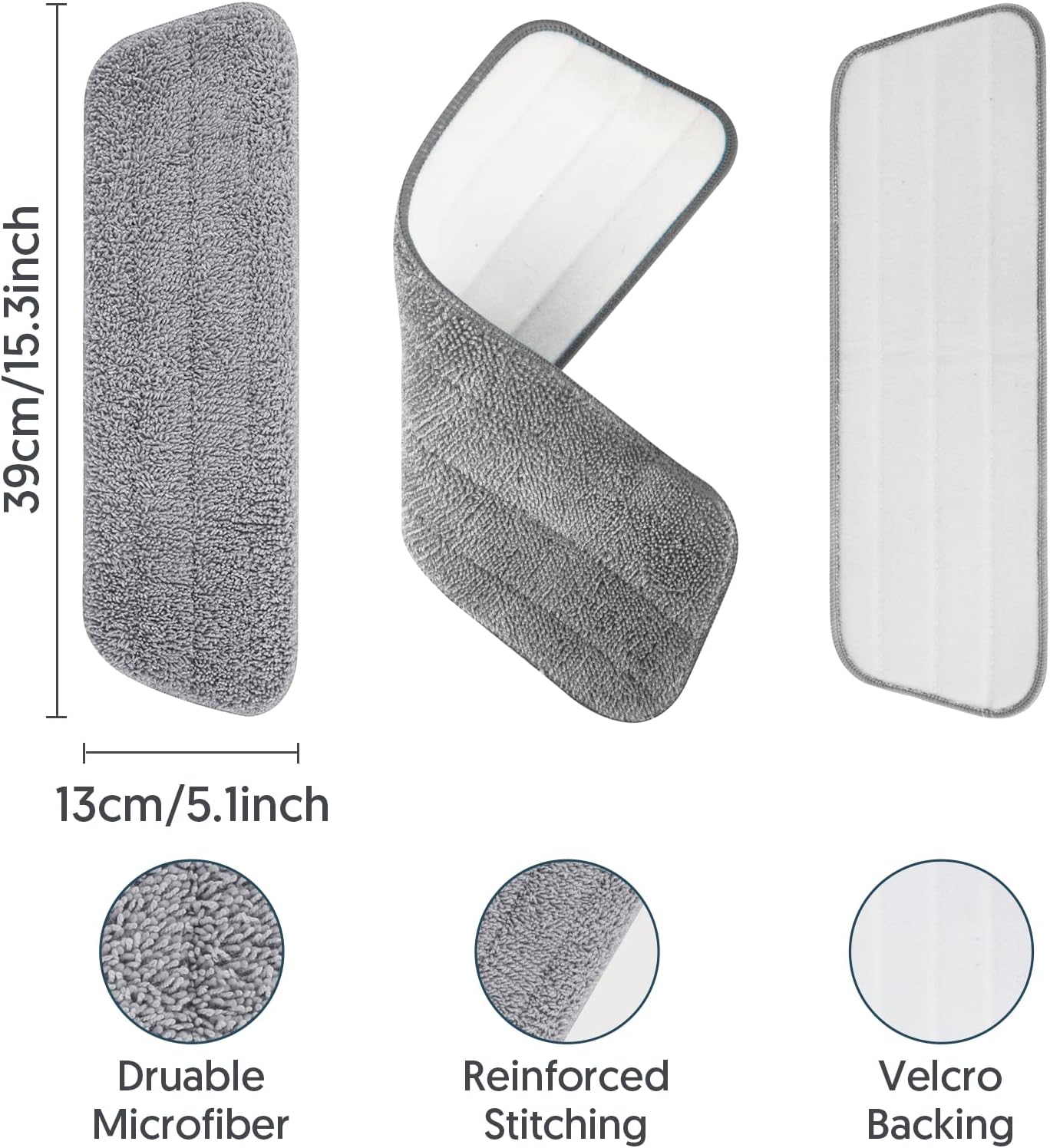 7 Reusable Microfiber Mop Pads for Swiffer Power Mop 1