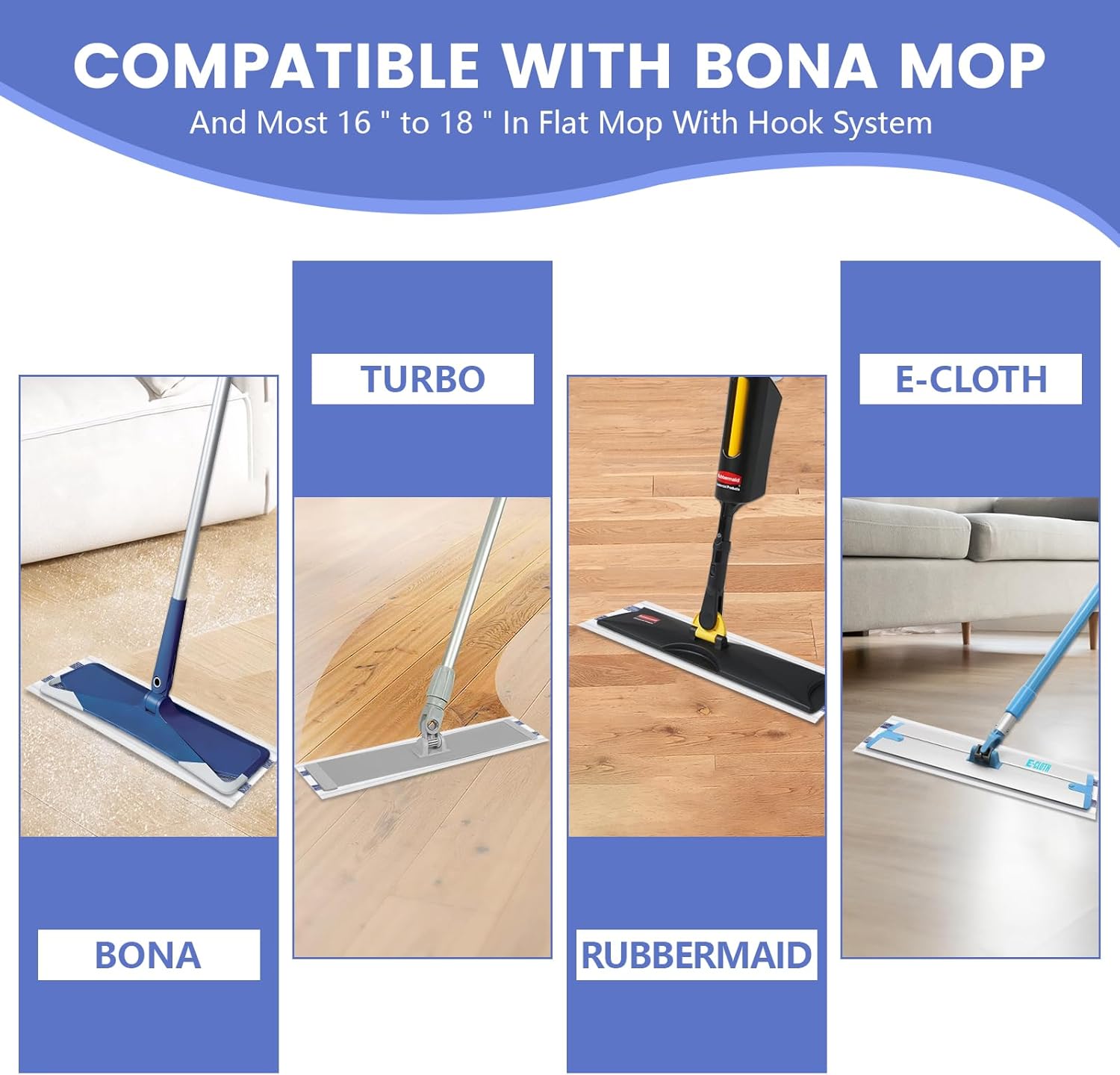 60 Pack Microfiber Cleaning Pads for Bona Mop 1