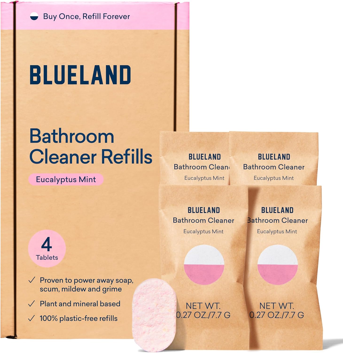 BlueLand Refillable Bathroom Cleaner 4-Pack