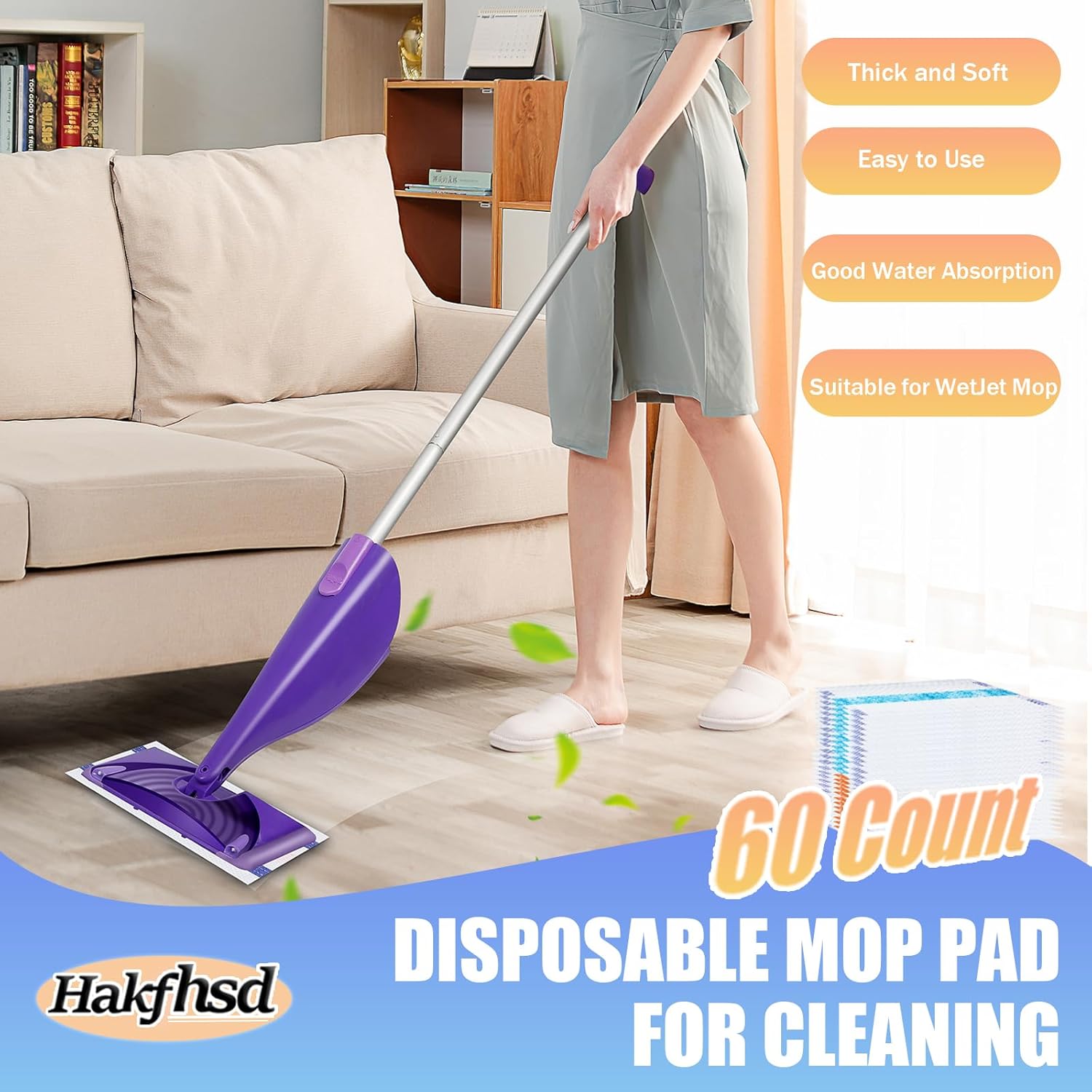 60 Pack Swiffer Wet Jet Mop Pad Refills