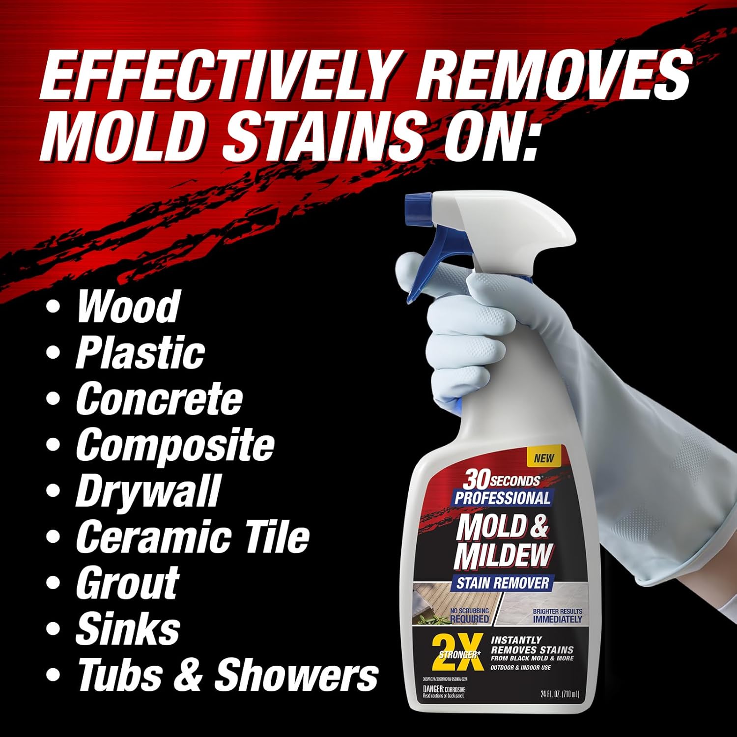 30 SECONDS Pro Mold Mildew Stain Remover 32 Fl Oz 2 Pack