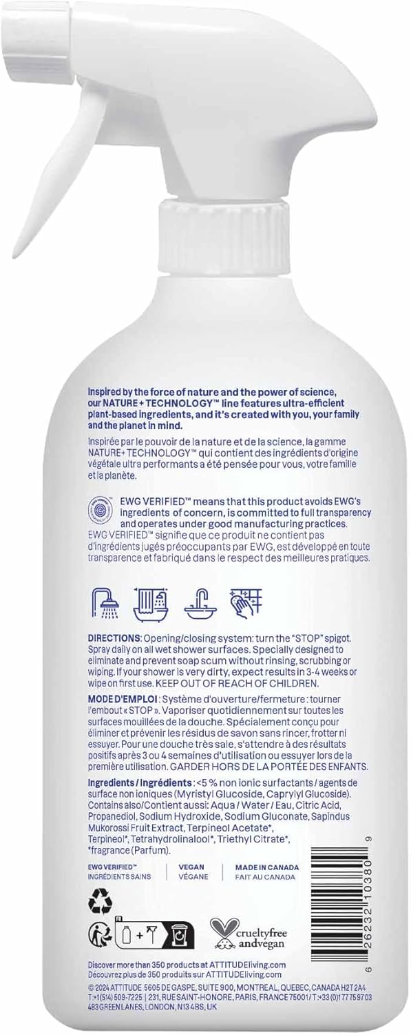ATTITUDE Multipurpose Bathroom Cleaner 271 Fl Oz