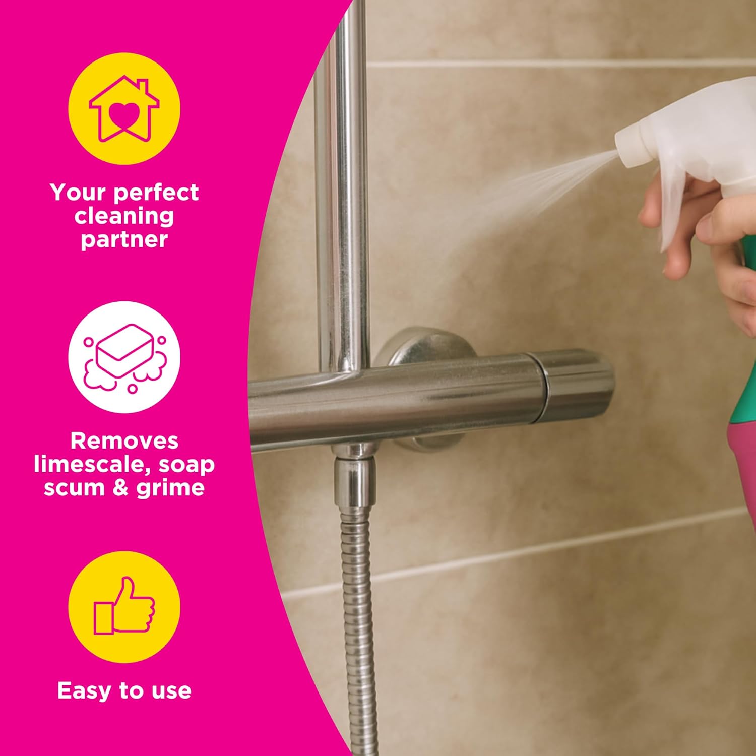 Stardrops Pink Stuff Daily Shower Cleaner 30oz No Rinse Spray