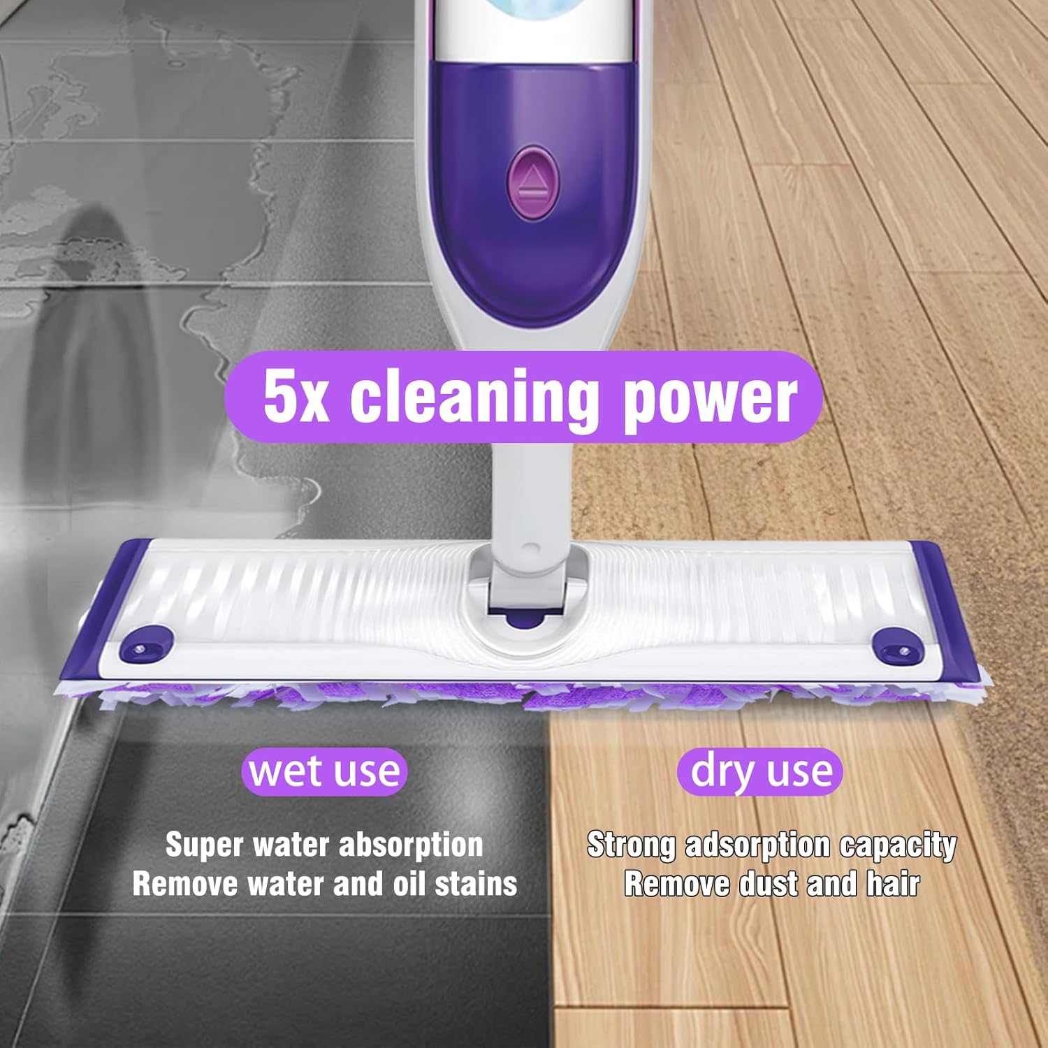 SAUAUSUN 28 Count Disposable Power Mop Pads Refills