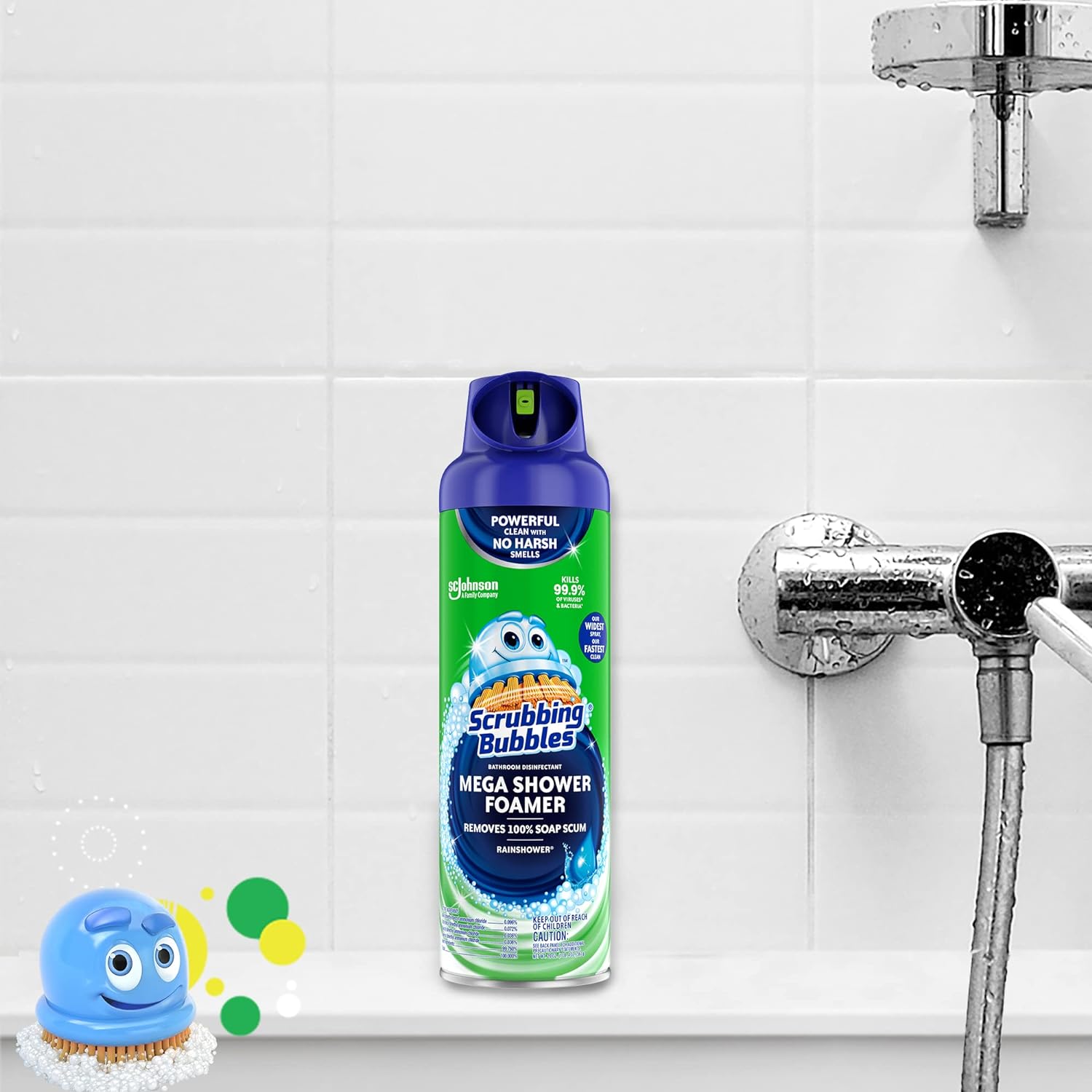 Scrubbing Bubbles Mega Bathroom Foamer Rainshower Scent 20oz Pack of 2