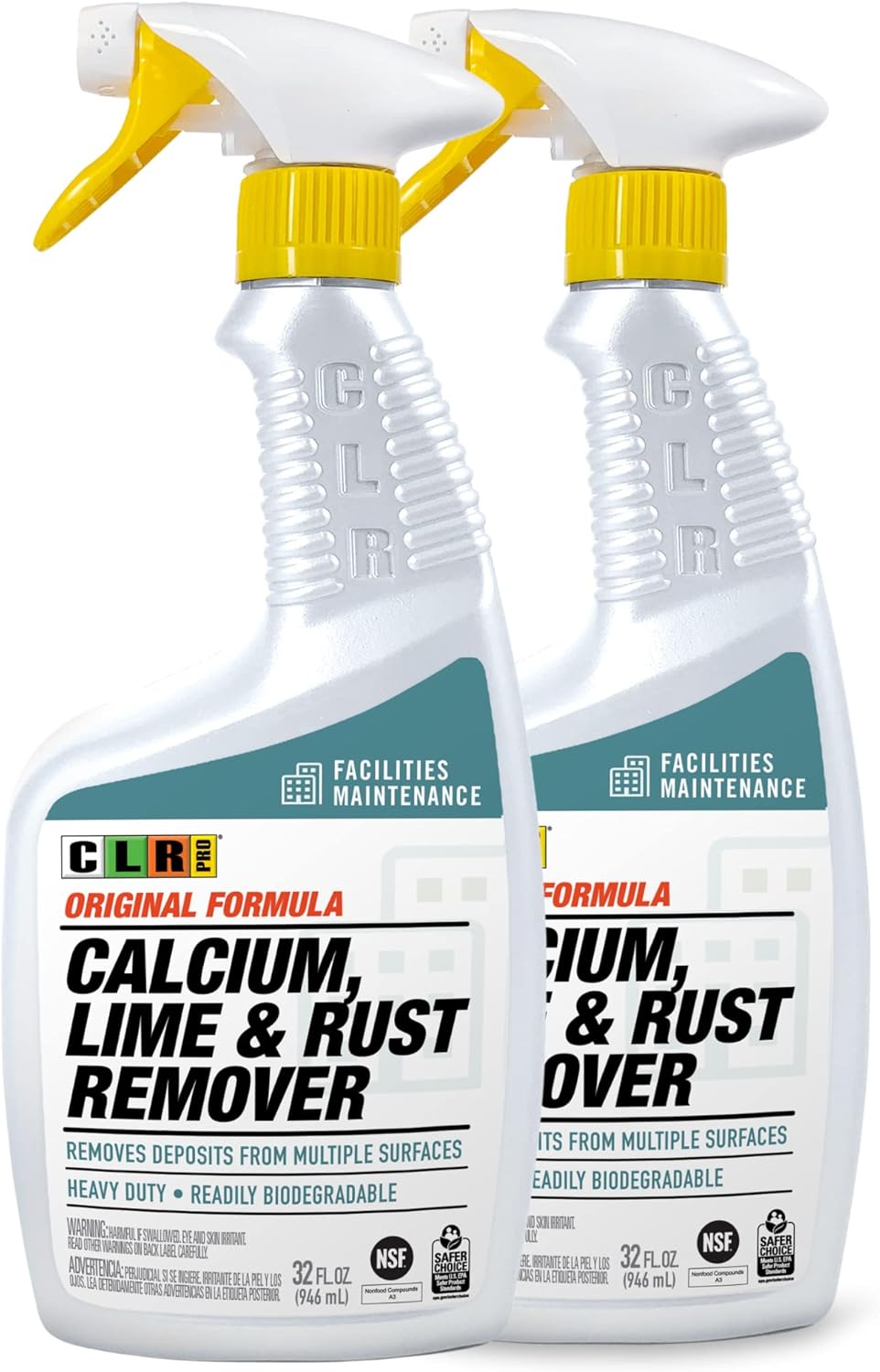 CLR PRO Calcium Lime Rust Remover 32 Oz Pack of 2