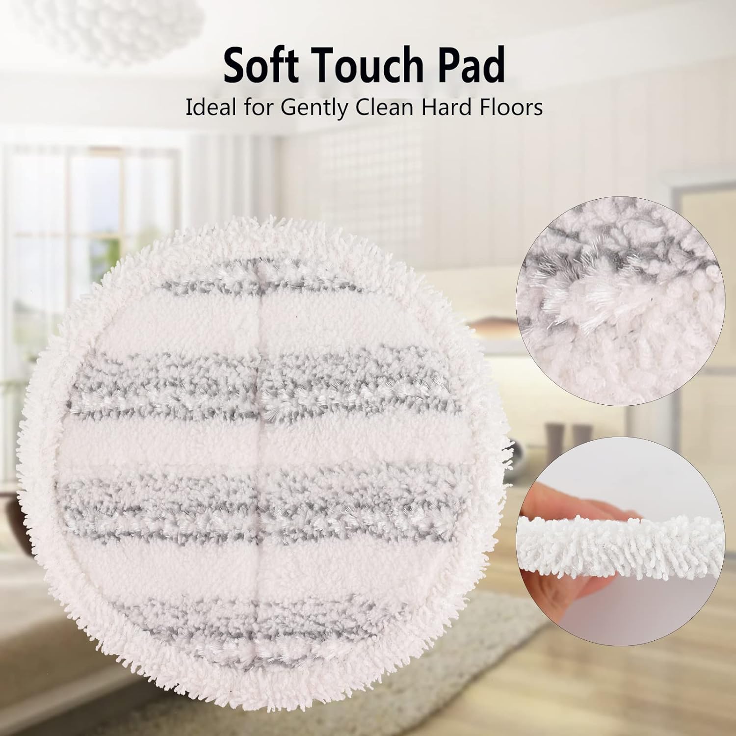 GreeSuit Electric Mop Pads 63 Inch 8 Pack Replacement