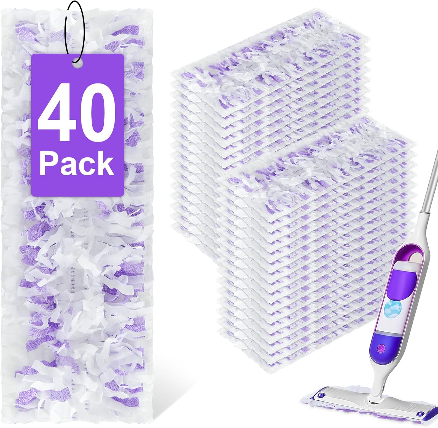 40-Pack Power Mop Refills for Multi-Surface Wood Mops