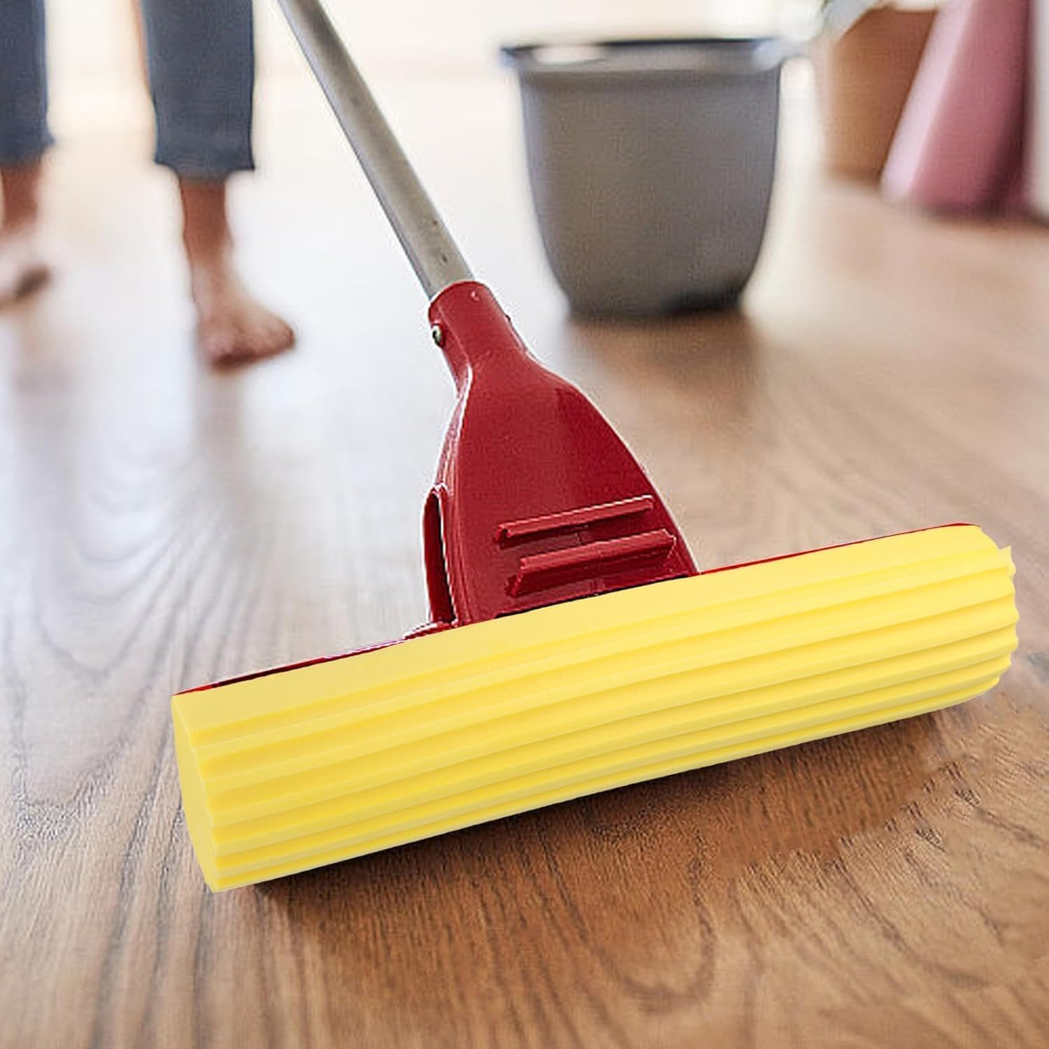 Beufee Sponge Mop Head Refill Set of 2 Yellow