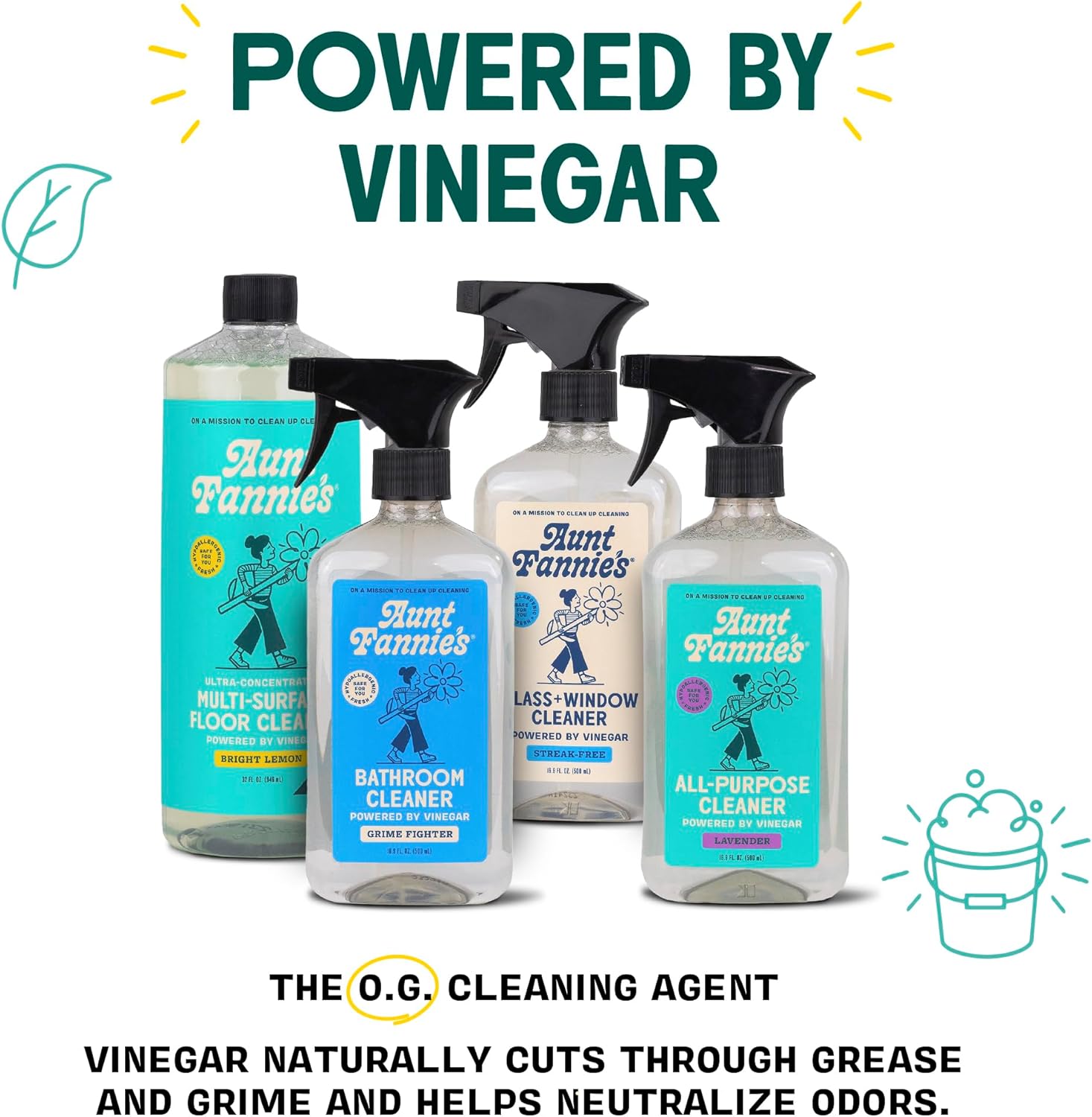Aunt Fannies Multipurpose Bathroom Cleaner Spray