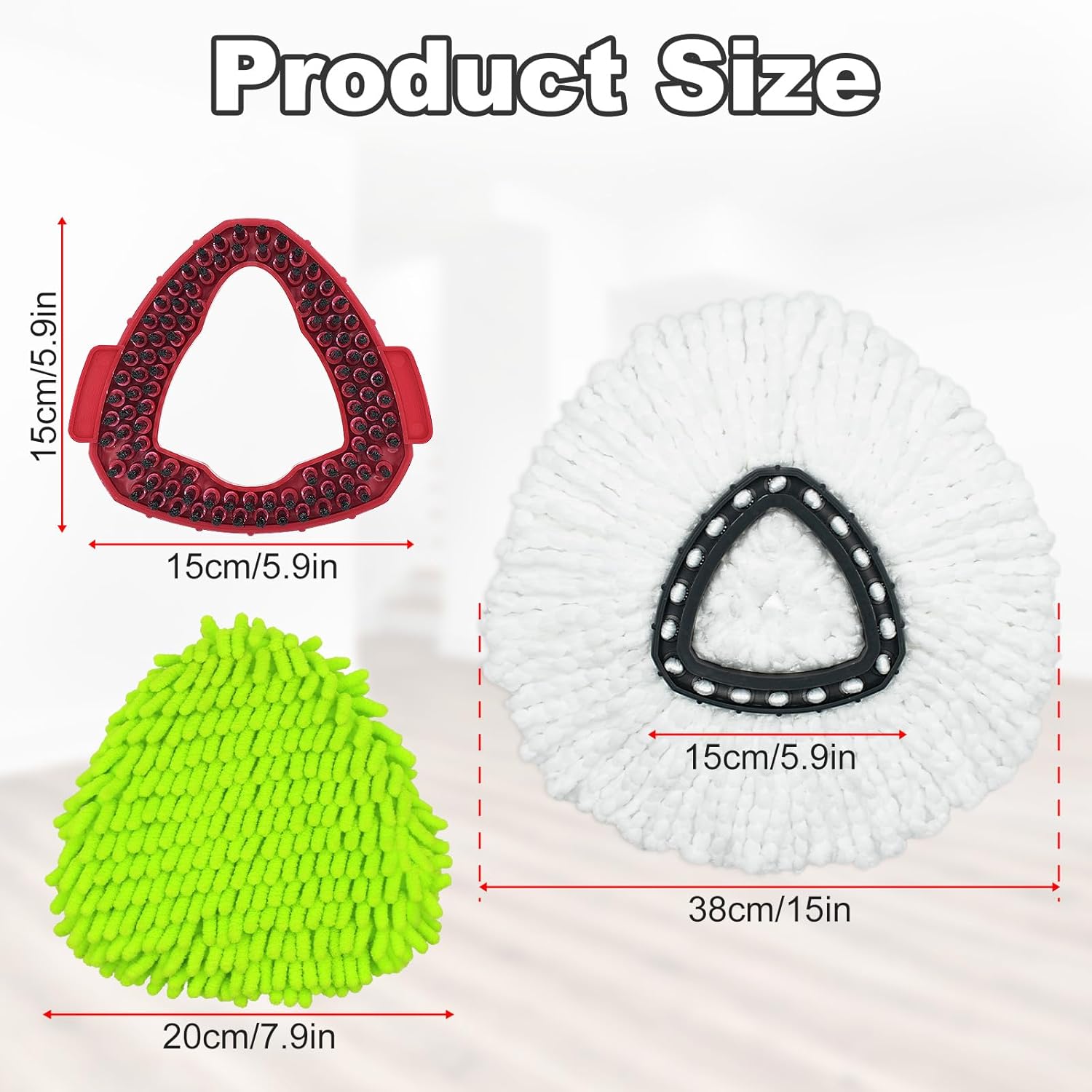 DLAIMI Spin Mop Replacement Heads for Ocedar EasyWring