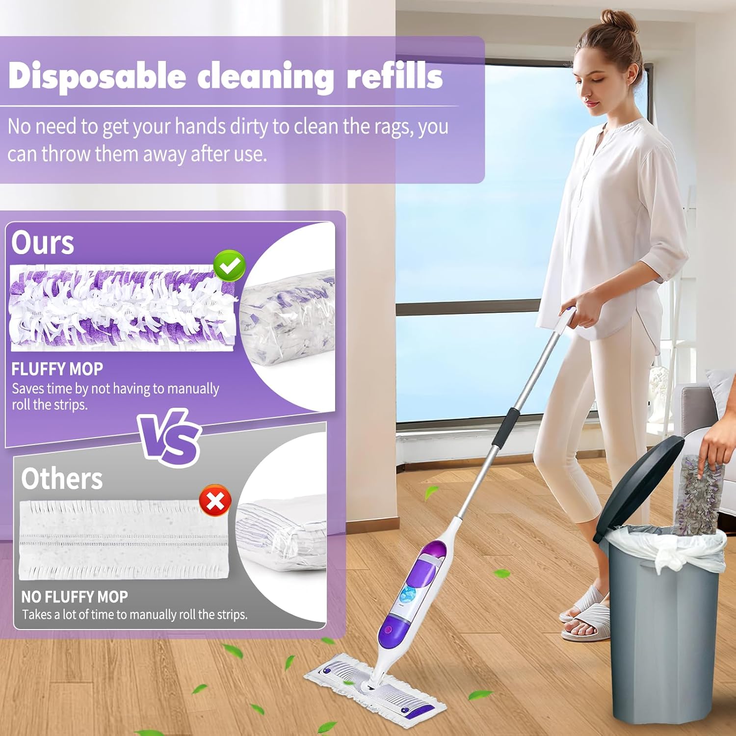 30 Pack Disposable Power Mop Pads for Swiffer