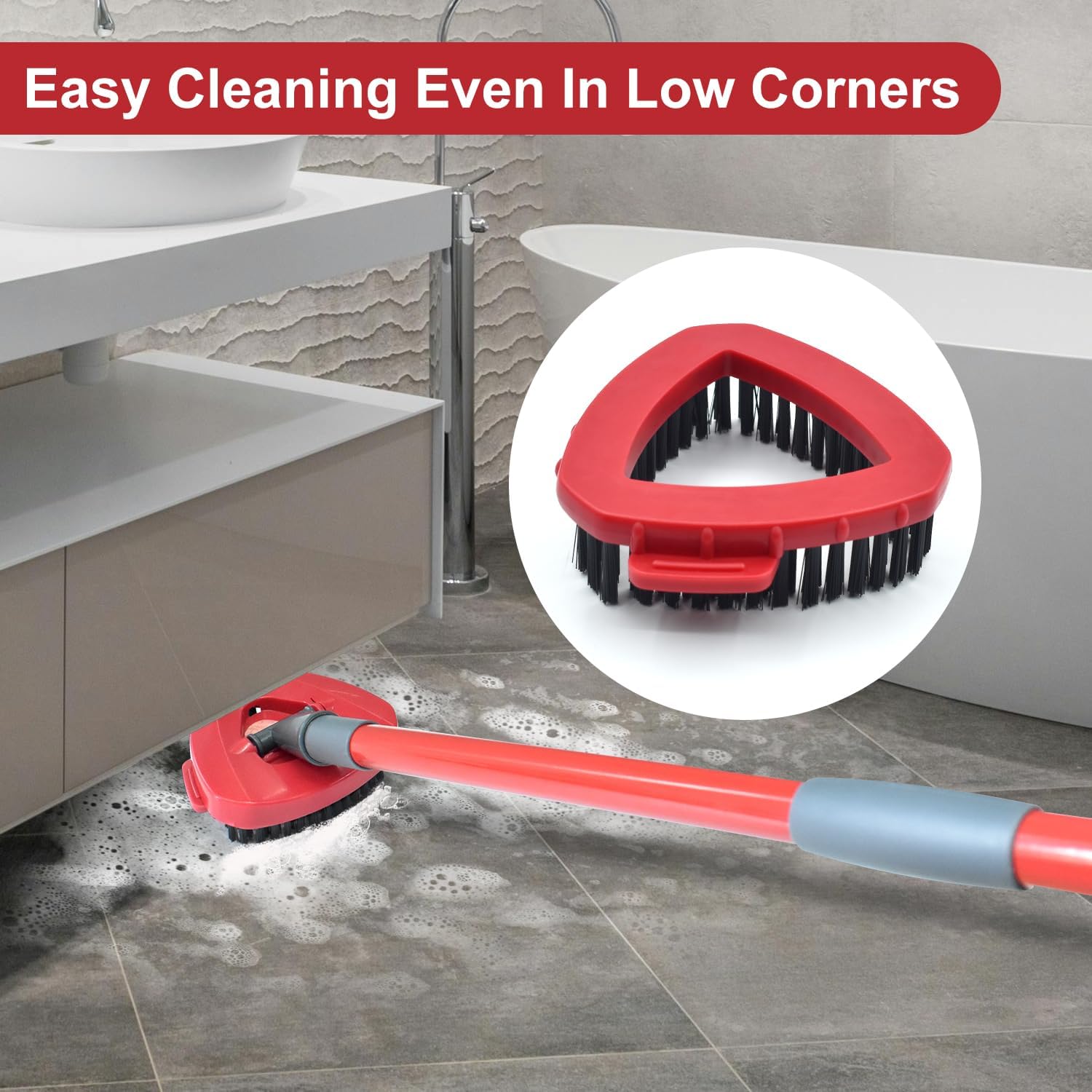 GFRED Replacement Scrub Brush Head for O Cedar 2 Tank Spin Mop