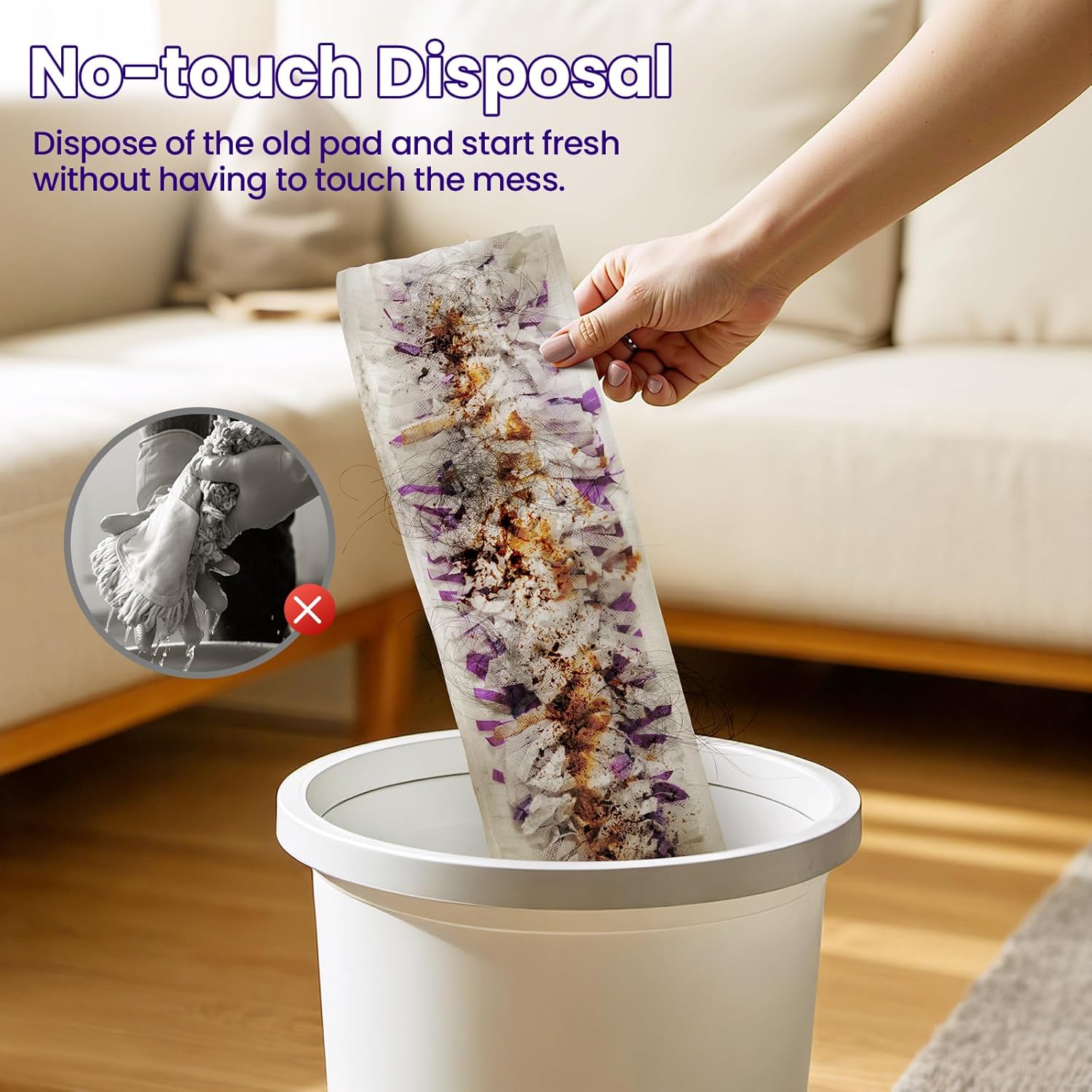 Kukident Power Mop Refills 24 Count Multi-Surface Safe
