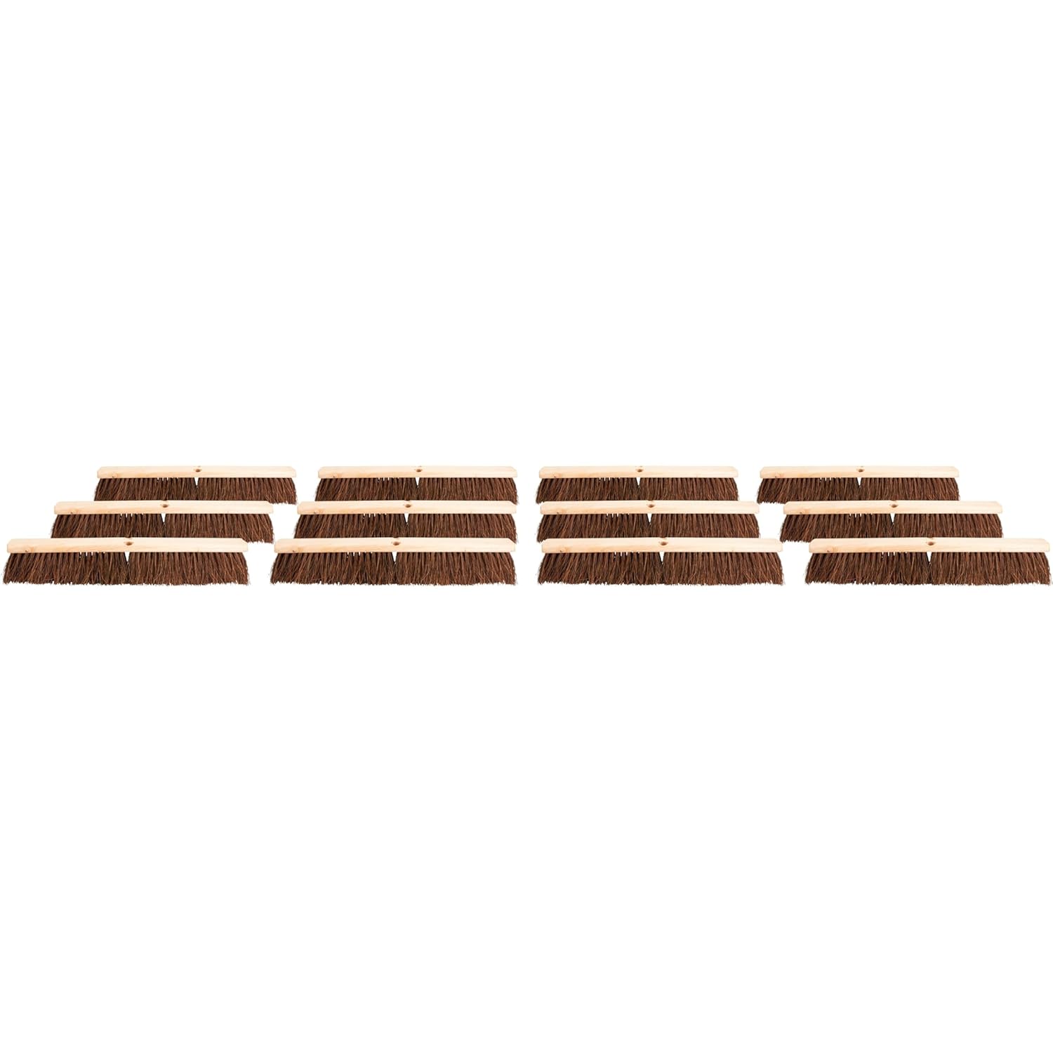 Genuine Joe 24 Push Broomhead with Hardwood Block 12 Count