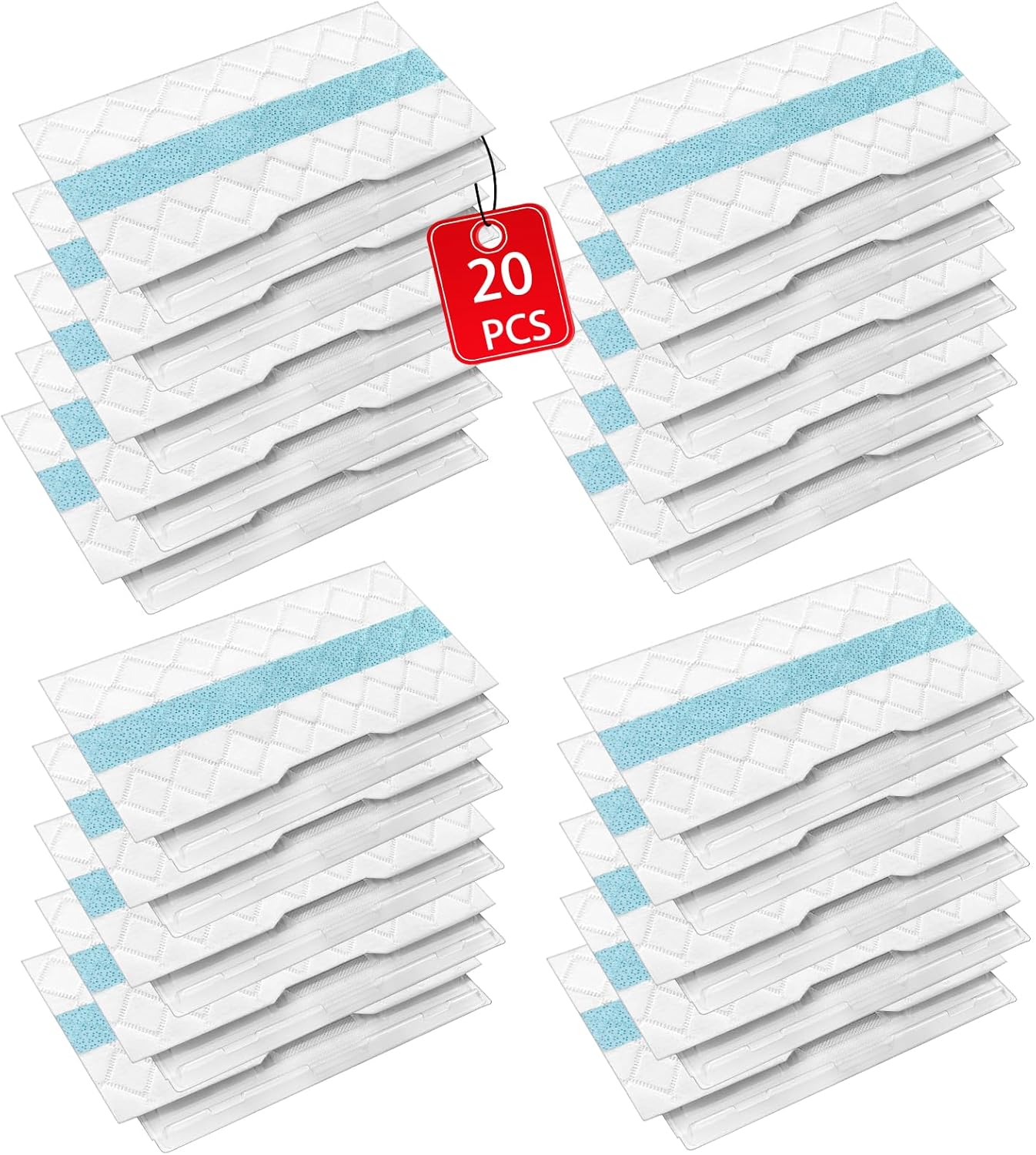 20Pcs Mopping Pads Refills for Shark VacMop