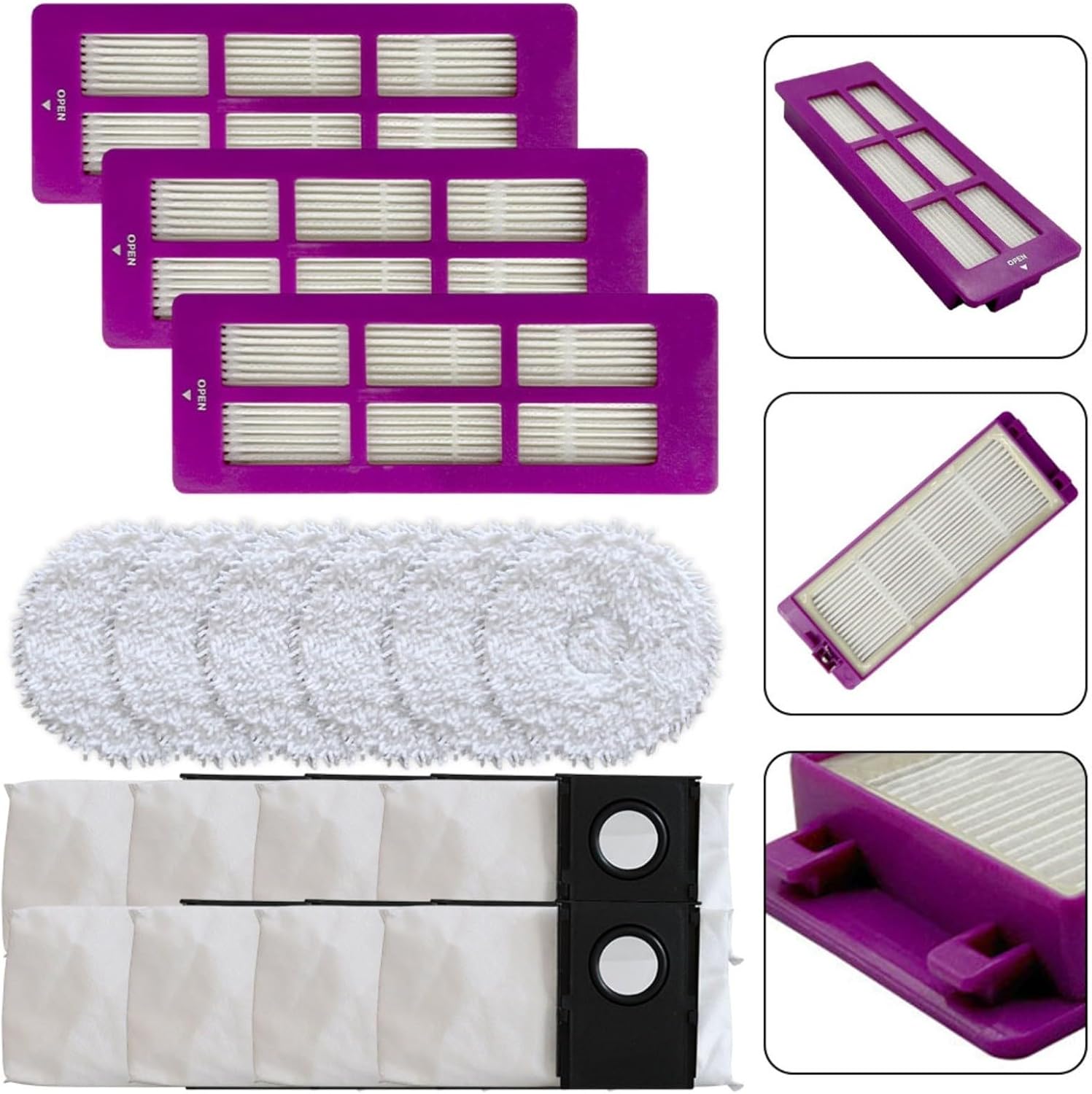 17PCS Eureka J15 Pro Ultra Floor Vacuum Replacement Kit
