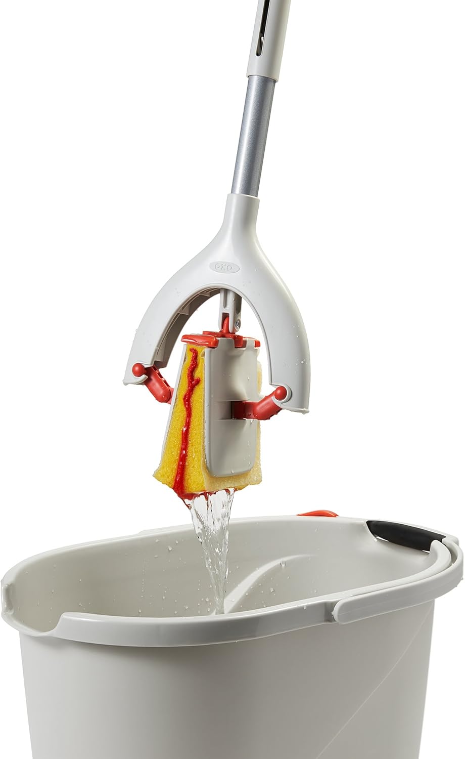 OXO Good Grips Butterfly Mop with Microfiber Sponge Orange