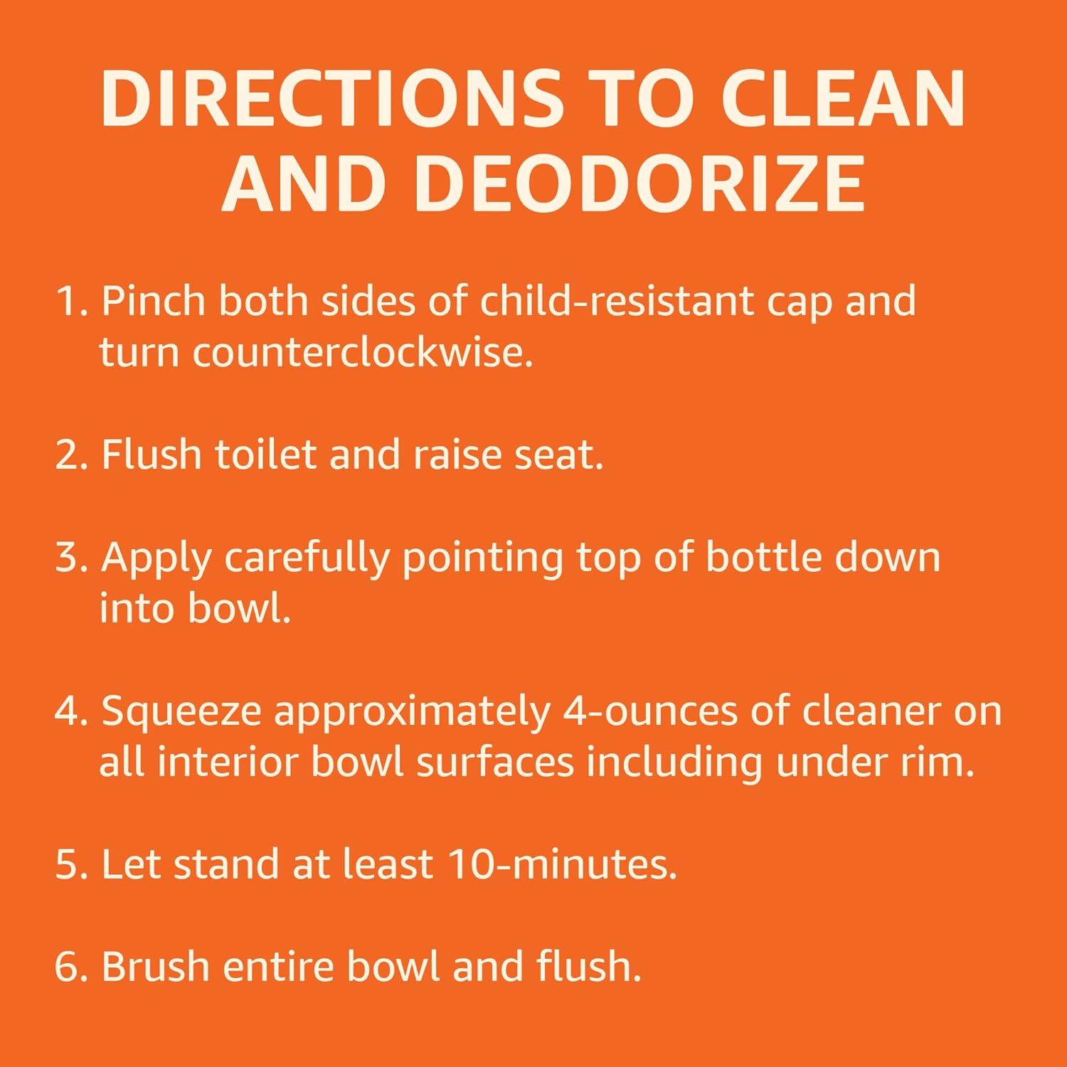 Amazon Basics Toilet Bowl Cleaner with Bleach and Fresh Scent