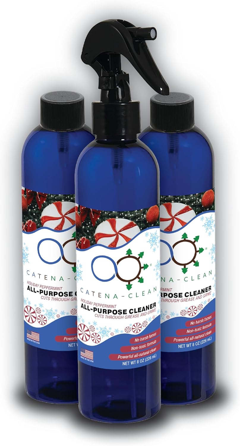 Catena Nano All Natural Holiday Peppermint Bathroom Cleaner Pack of 3