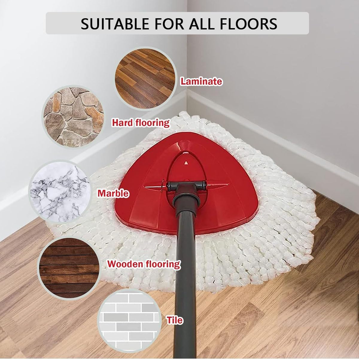 EMTK 8-Pack Reusable Mop Heads for O Cedar Easywring 1-Tank