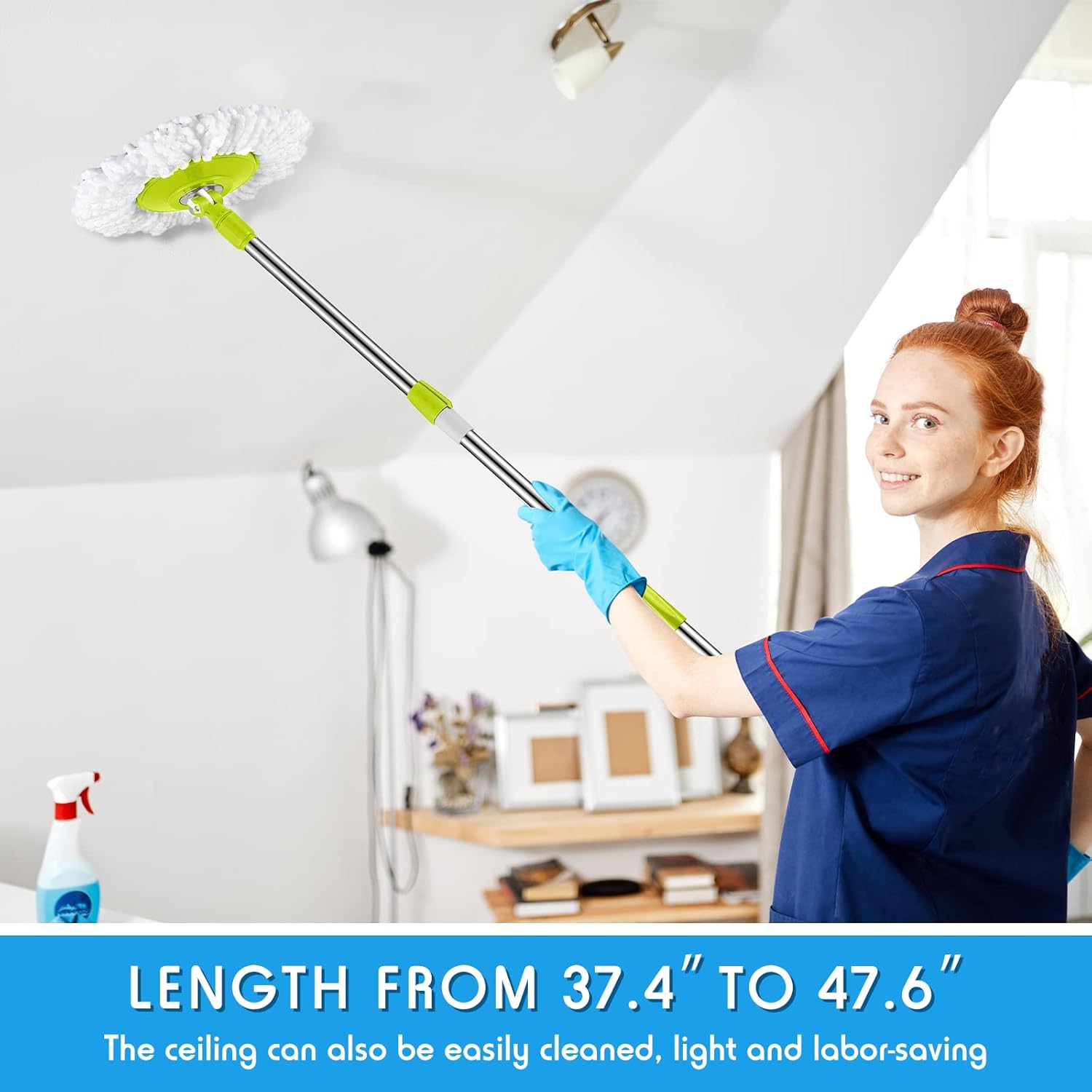 Rtteri Spin Mop Handle Replacement Green