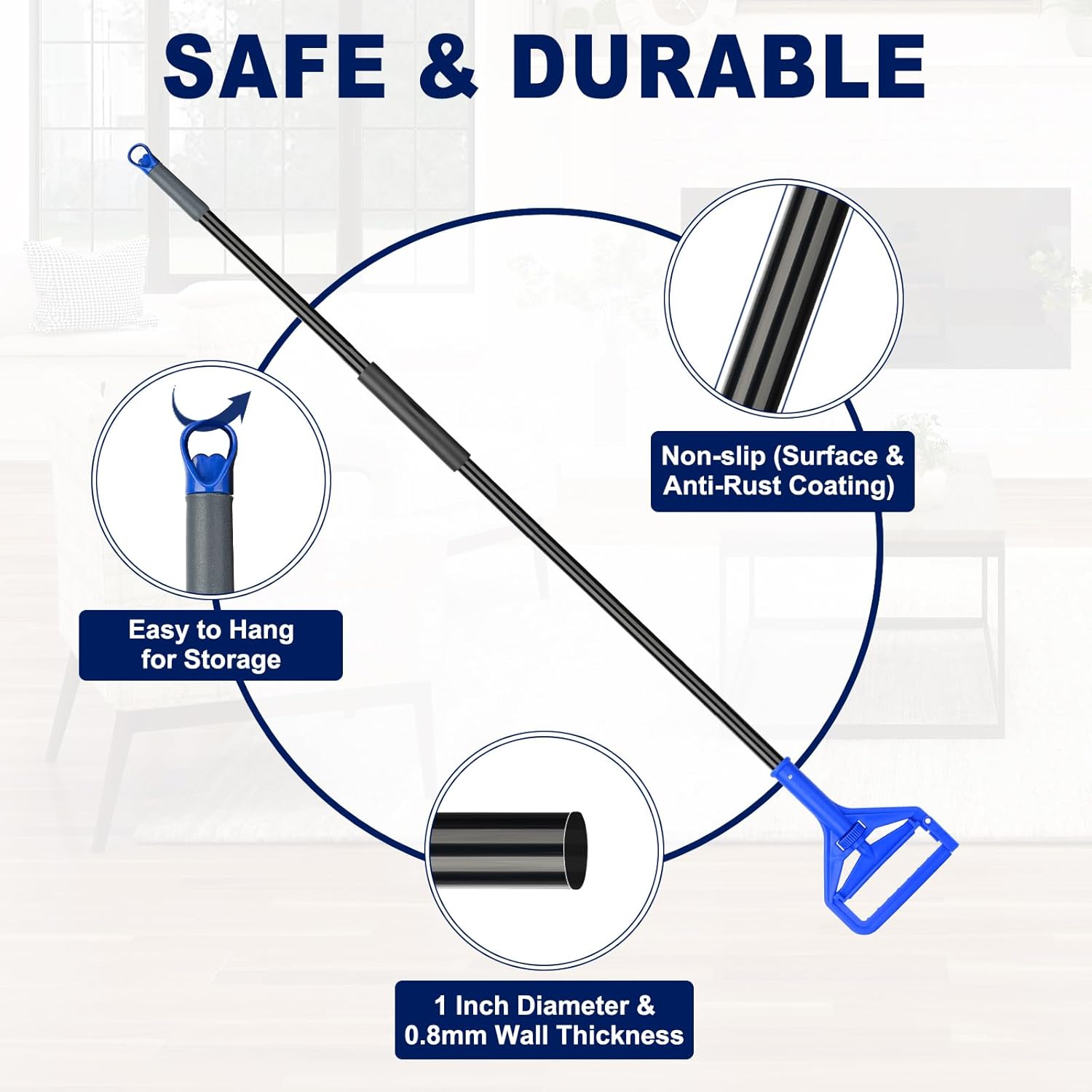 KeFanta 60 Inch Heavy Duty Mop Handle Replacement 1