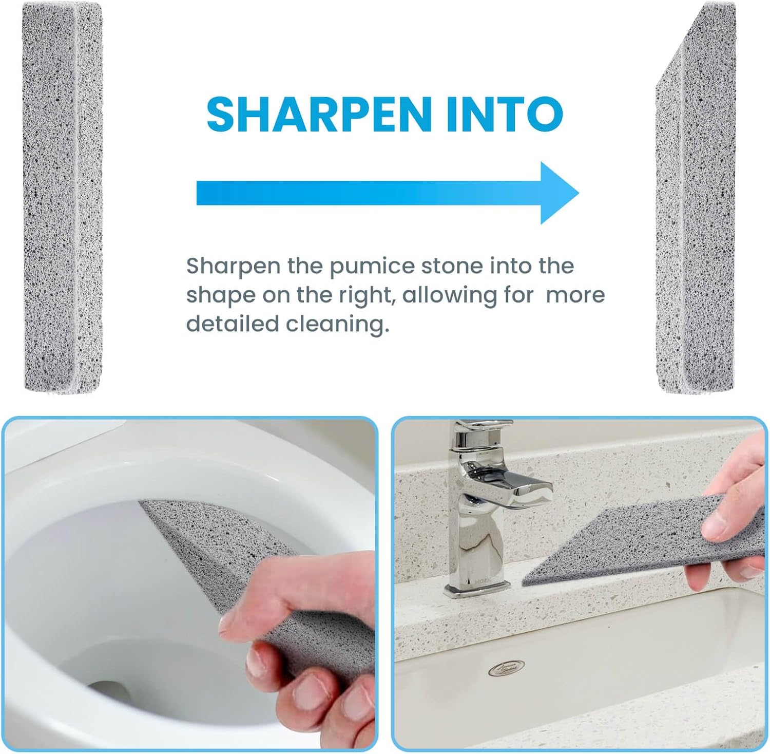 14 Pack Pumice Stones for Toilet and Surface Cleaning