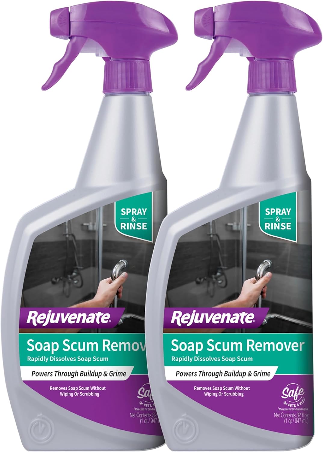 Rejuvenate Scrub Free Soap Scum Remover 24 Ounce