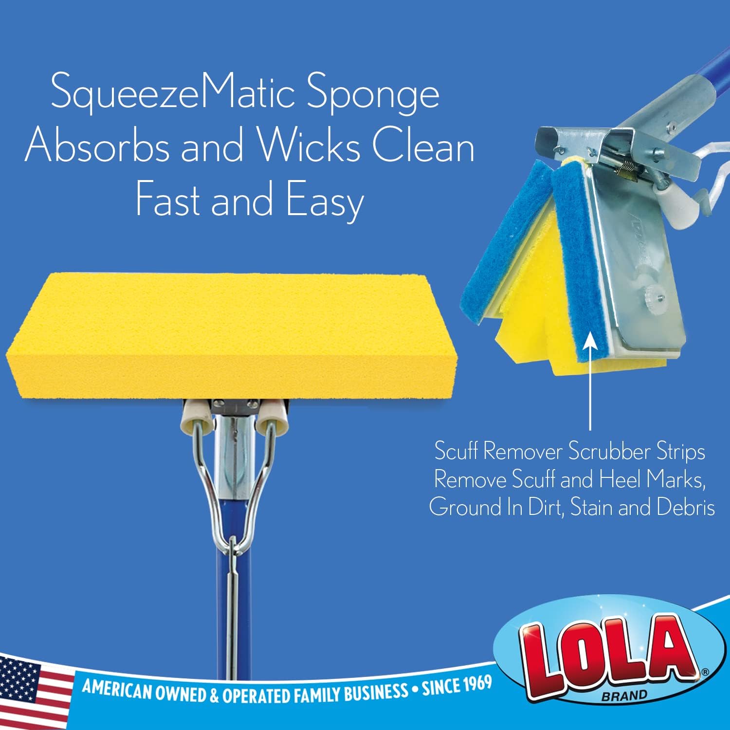 Lola Products Squeeze Matic Butterfly Sponge Mop Refill