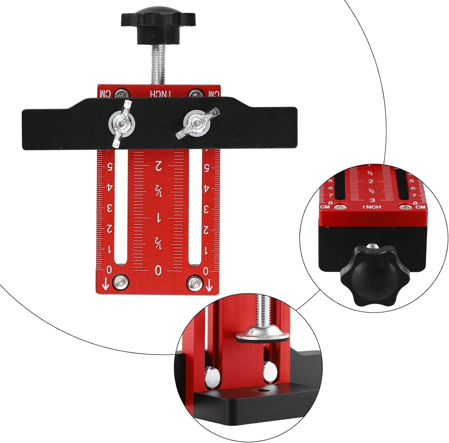 Marebm Cabinet Door Positioner Aluminum Alloy Mount