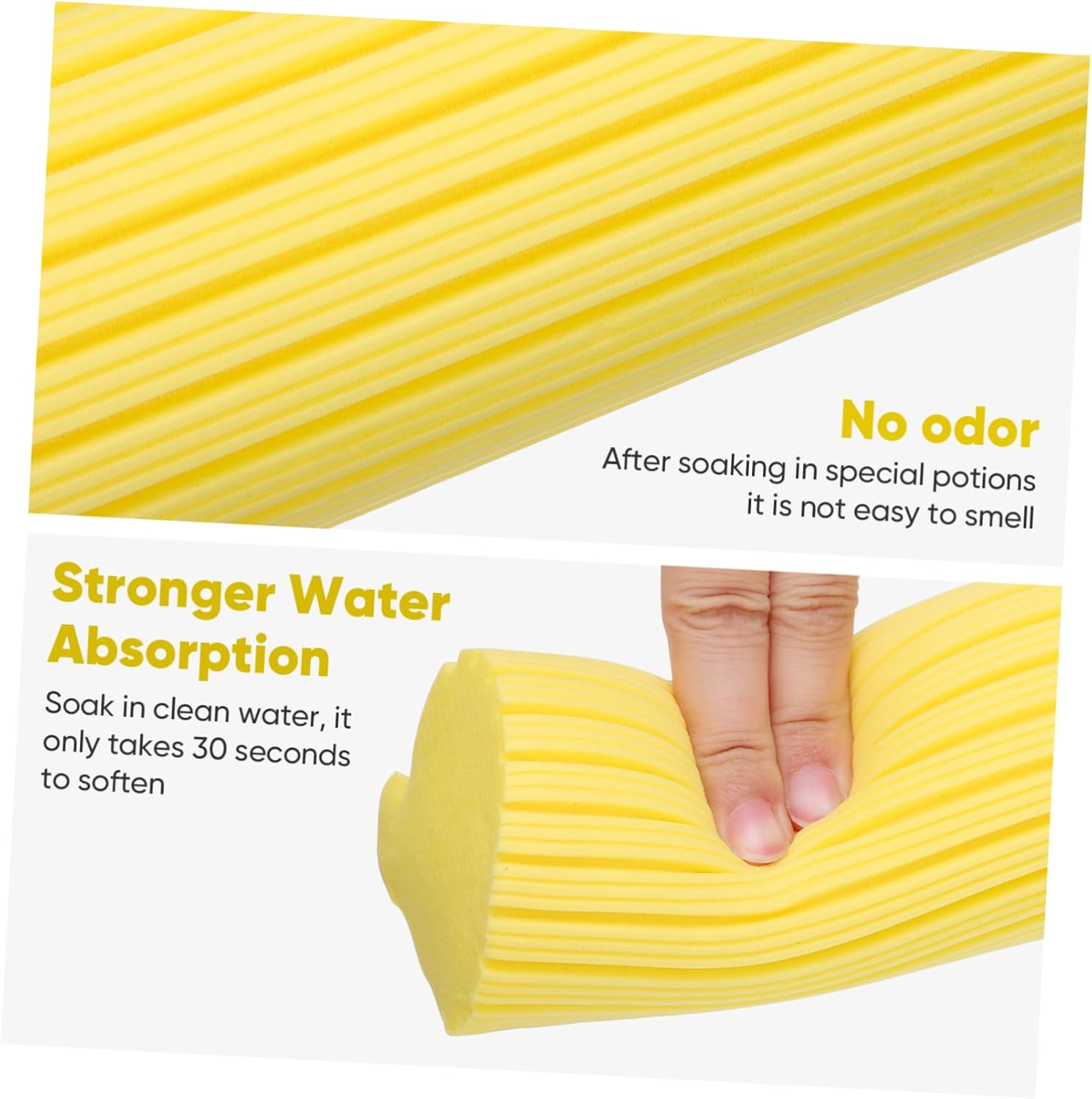 2pcs PVA Sponge Mop Heads for Dry and Wet Cleaning