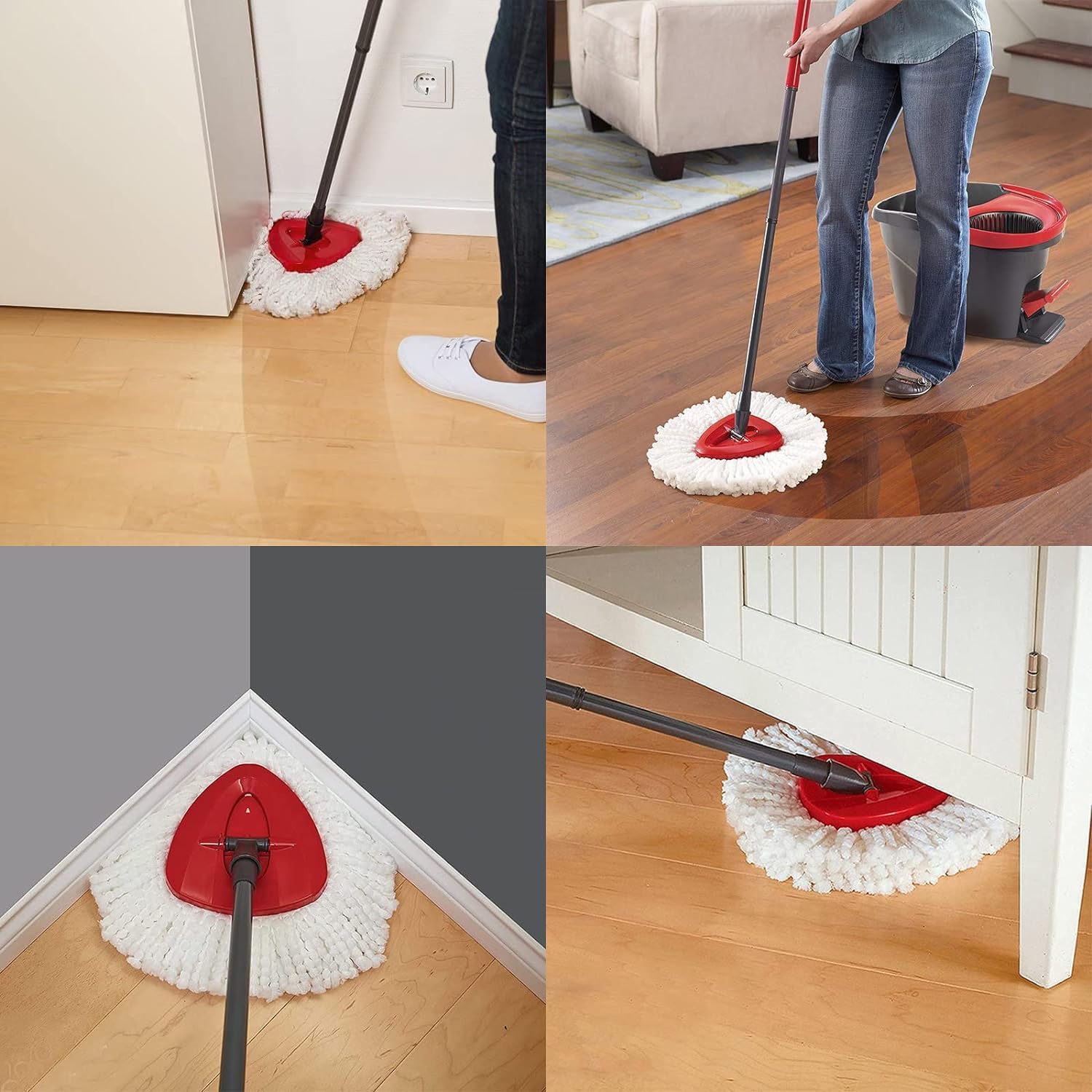 CCMRCQ Spin Mop Replacement Head 3 Pack