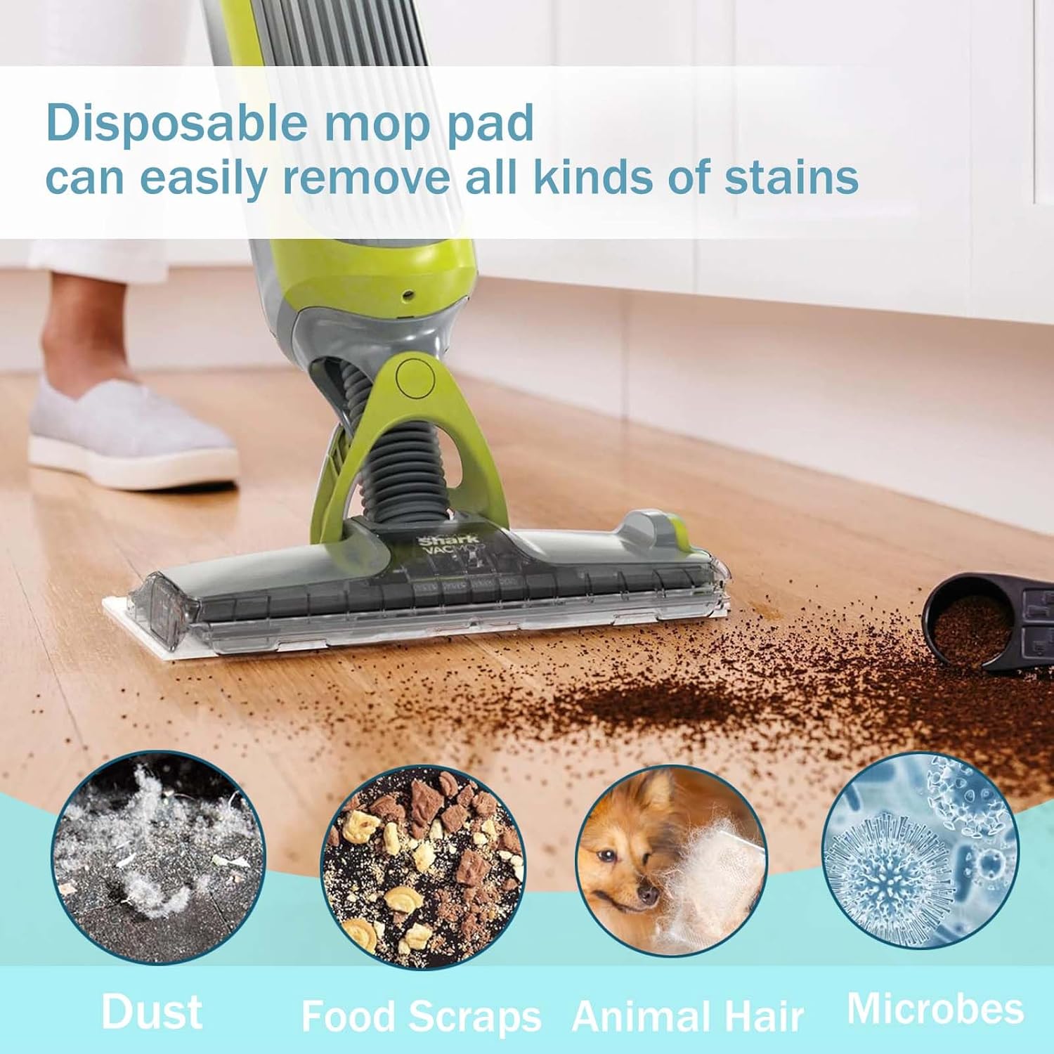 20Pcs Mopping Pads Refills for Shark VacMop