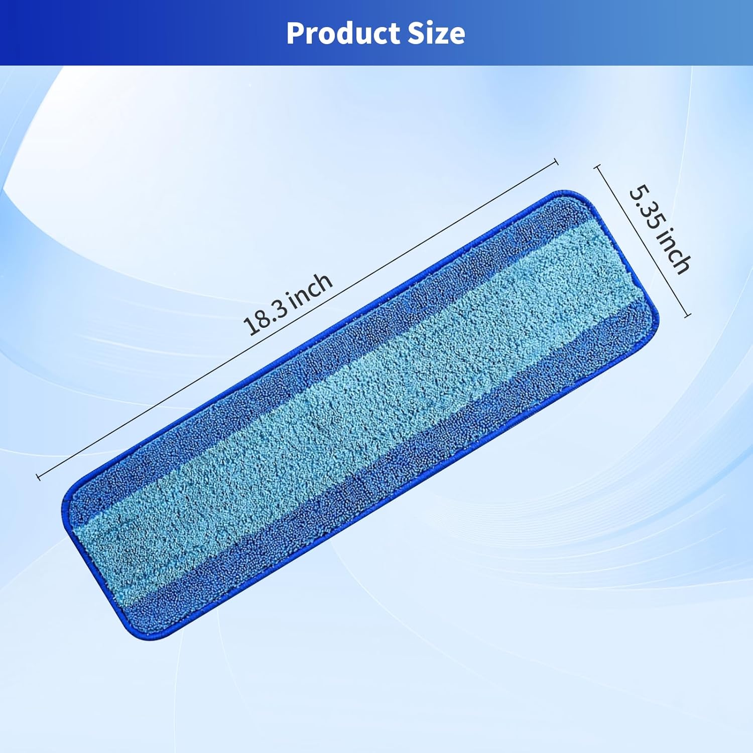 15 Pack Microfiber Mop Pads - Washable Reusable for Bona Mops