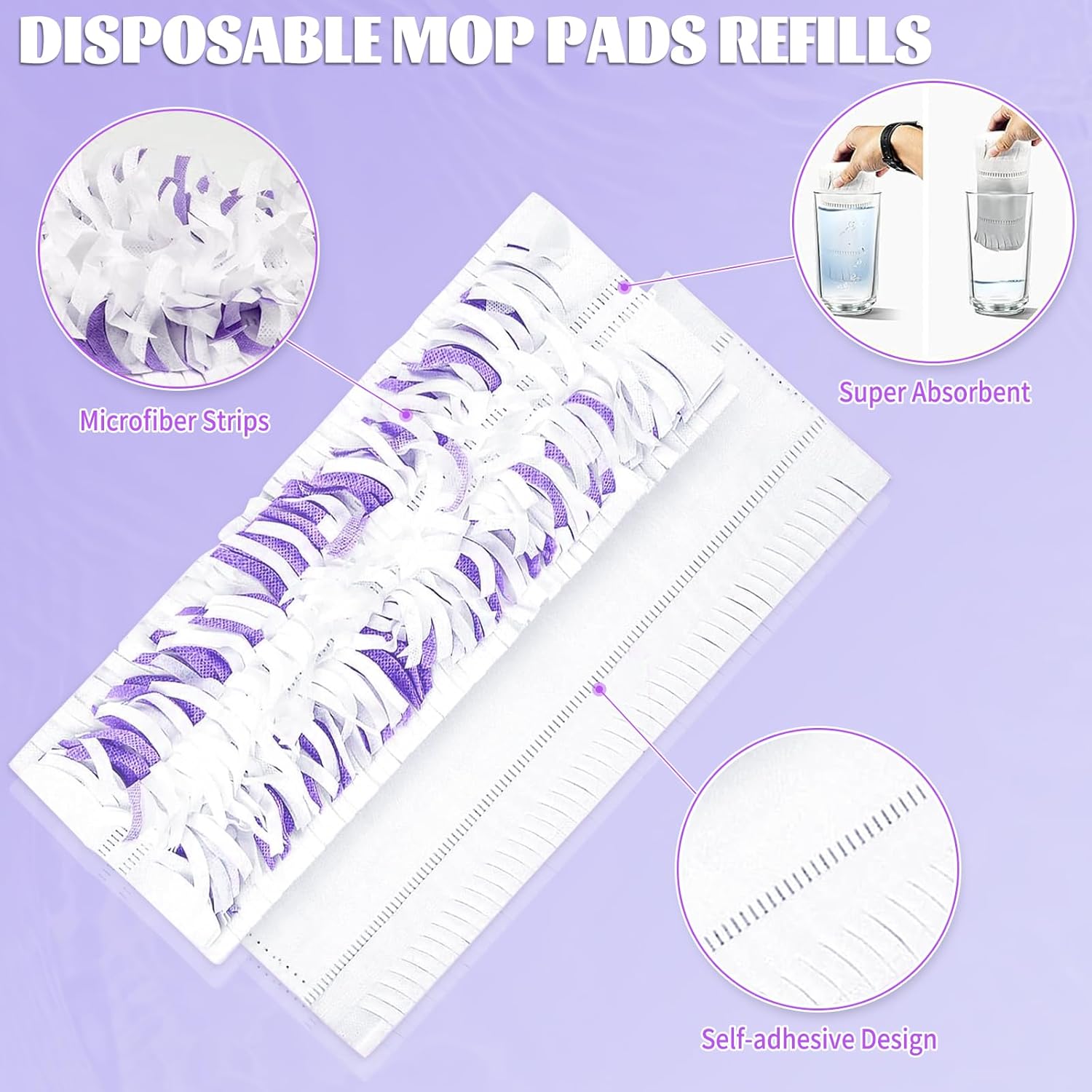 25 Pack Kusroie Swiffer Power Mop Replacement Pads 1