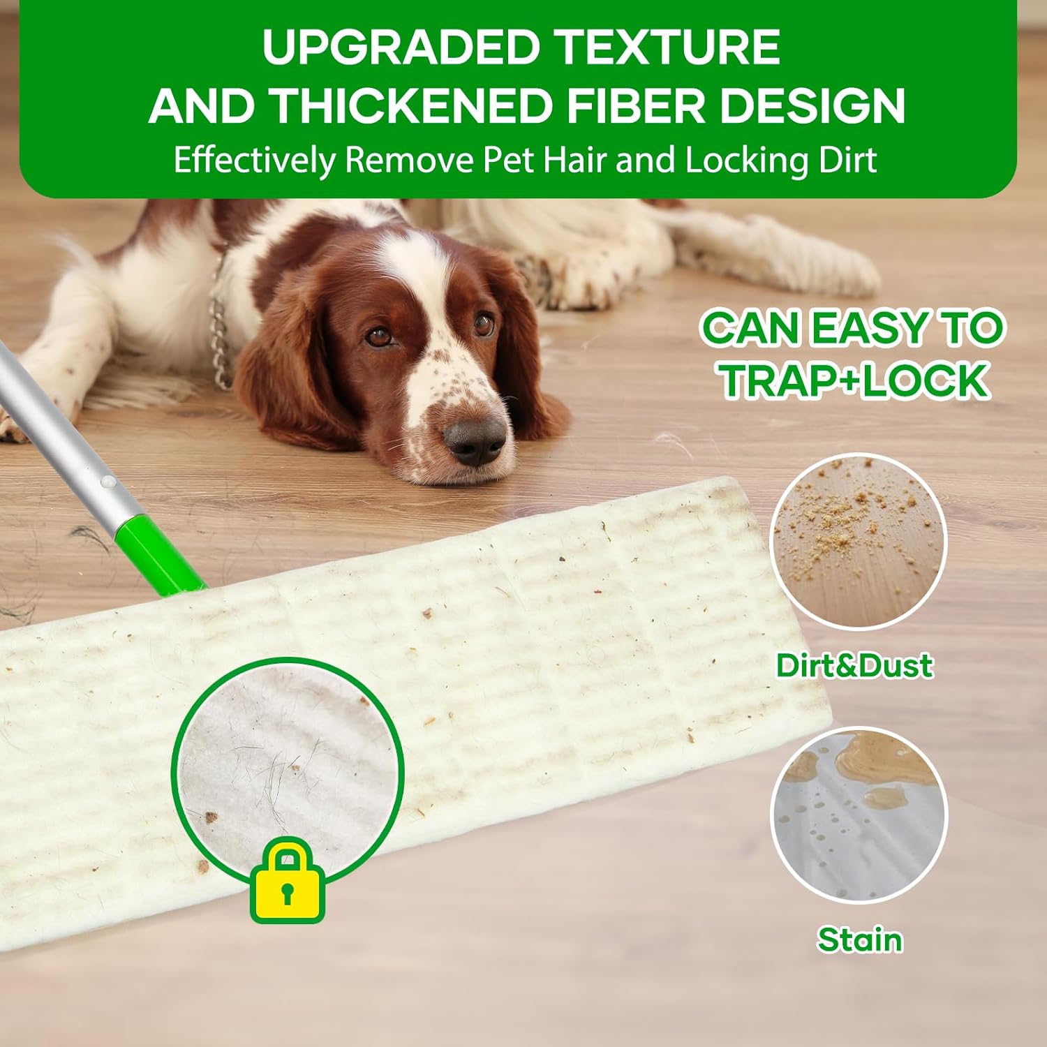 DOCXCDO 30 Pack Dry Sweeping Cloths for Swiffer XL Replacement