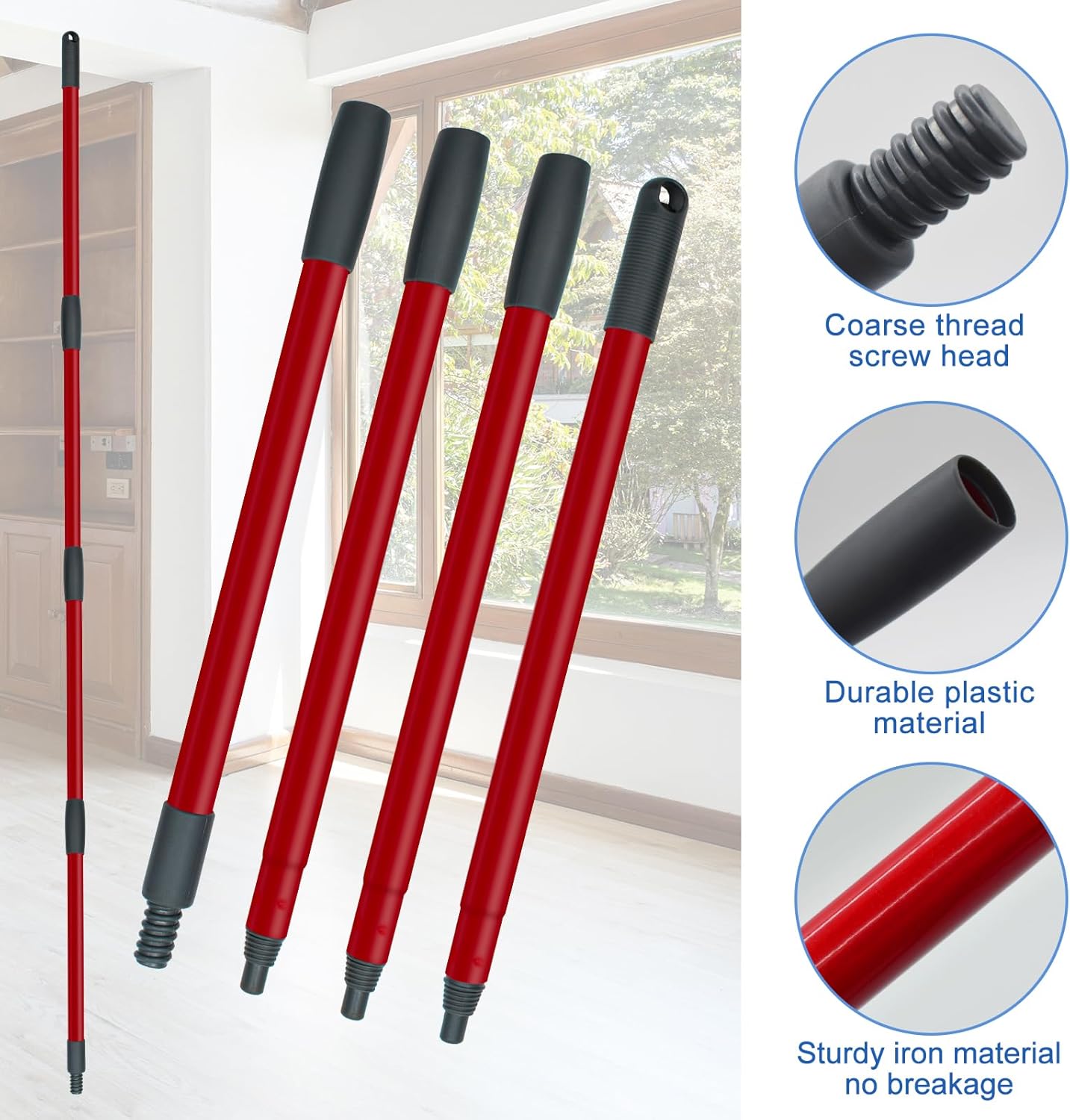 DLAIMI Spin Mop Replacement Heads Combo Set