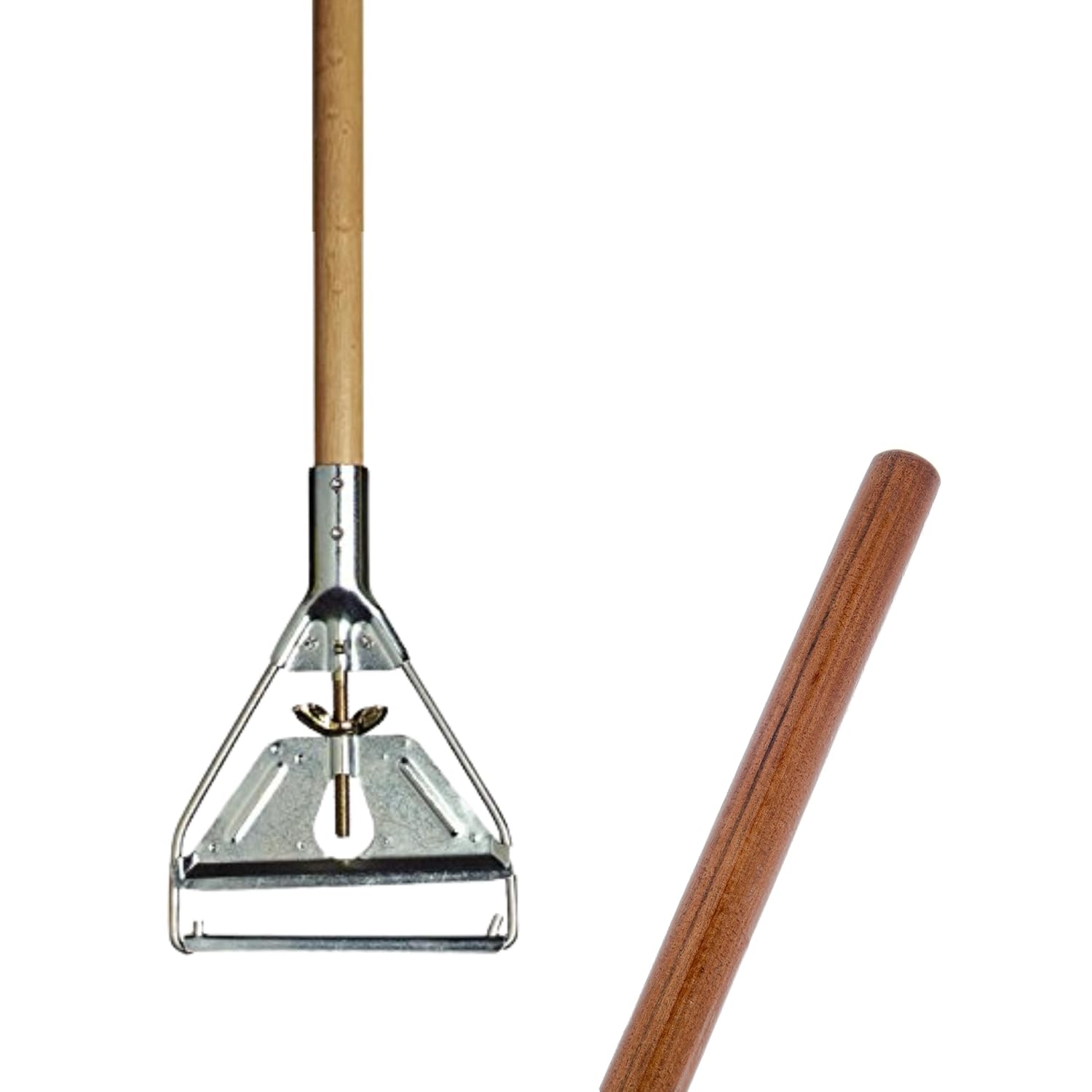 Carlisle 4034000 Wood Mop Handle with Metal Head