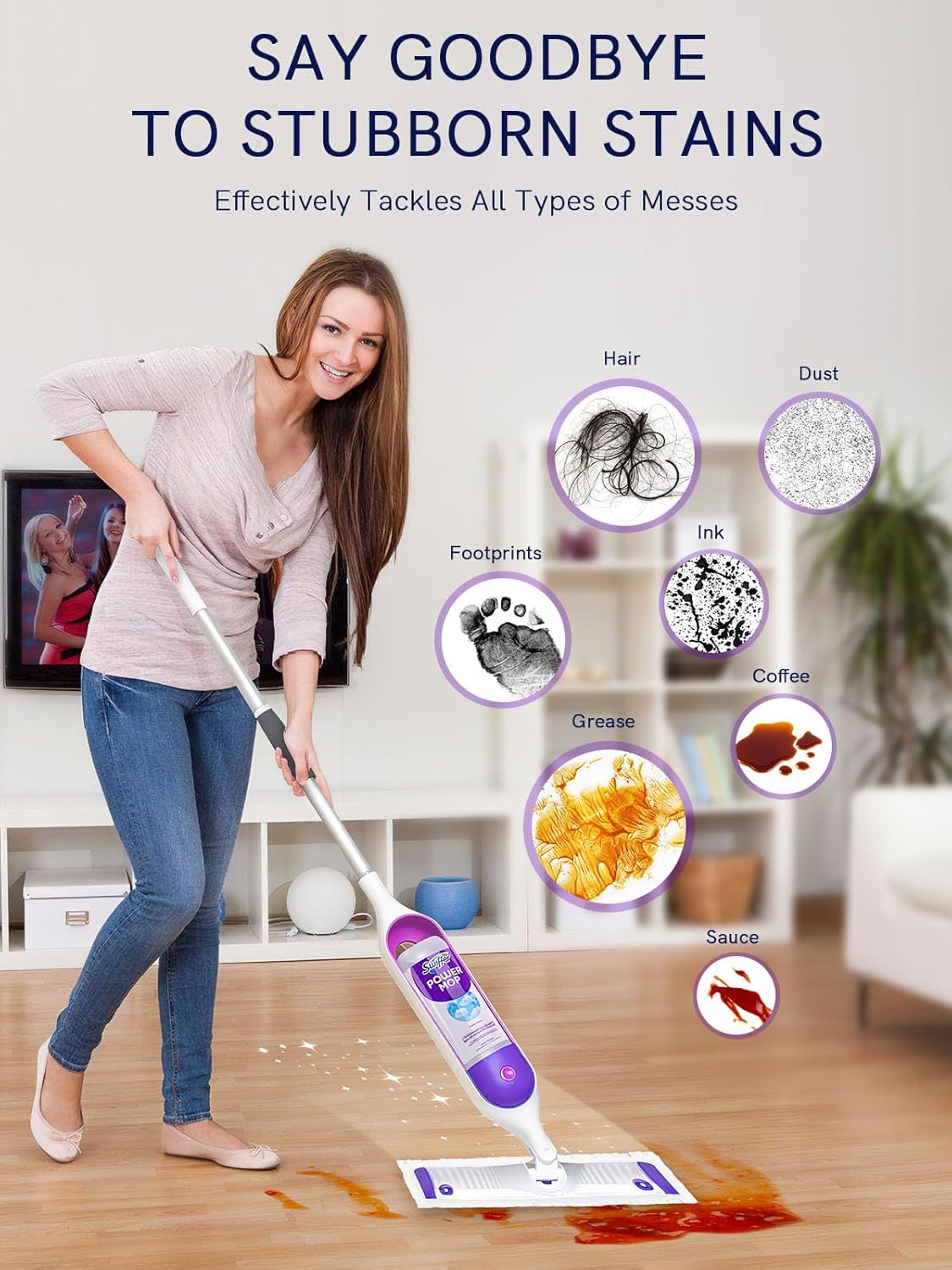 KLEANMAX 20 Count Power Mop Pads Refills for Swiffer