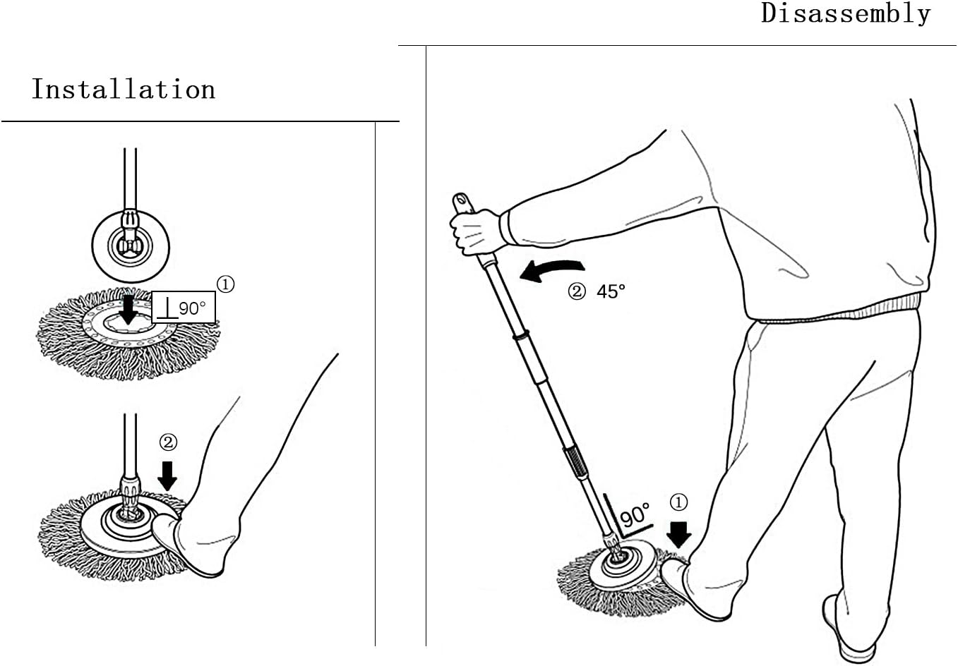 3 Pack Microfiber Spin Mop Refills for 360 Spin Mop Systems