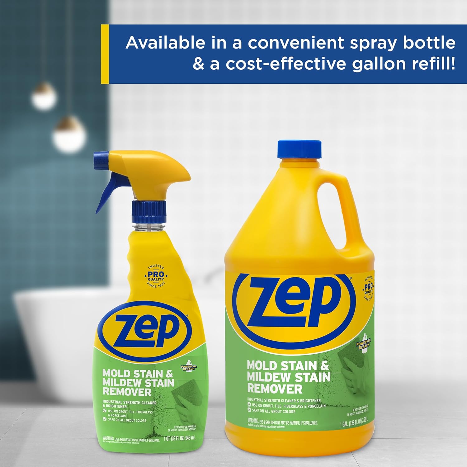 Zep Mold Stain Remover 1 Gallon Case of 2