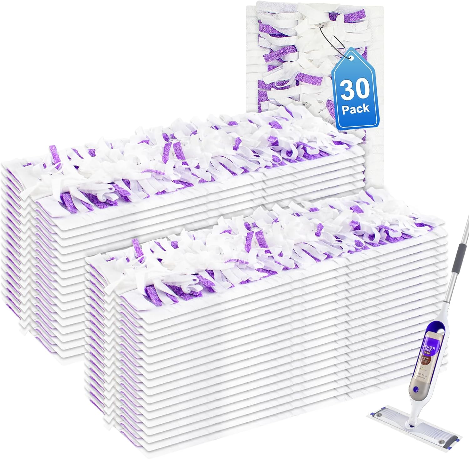 30-Pack Swiffer Power Mop Refill Pads Dry Wet