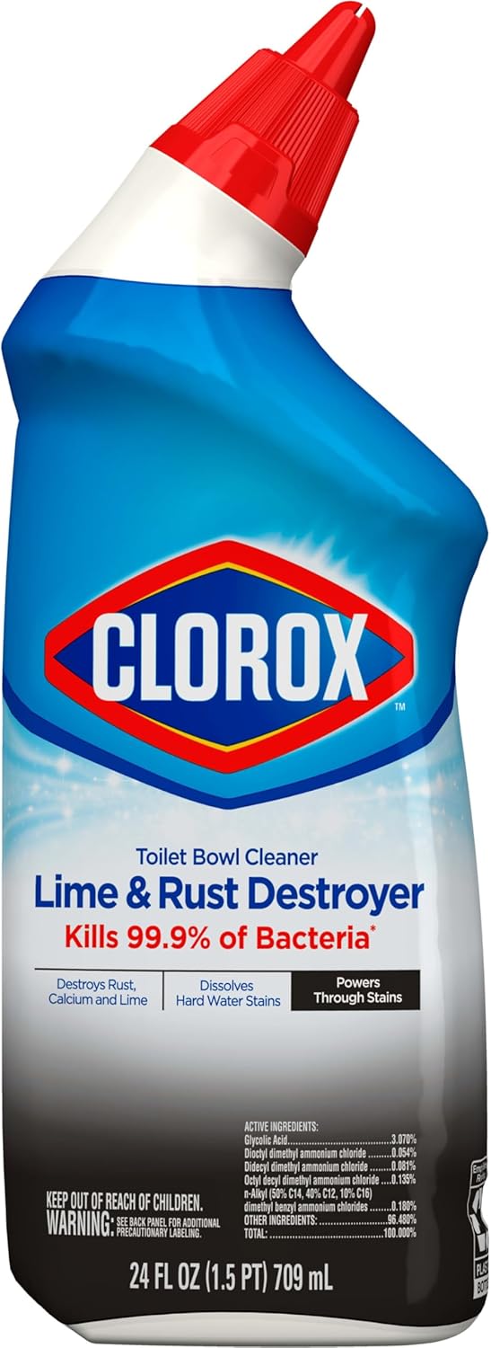 Clorox Toilet Bowl Cleaner Lime Rust Destroyer 24 Oz