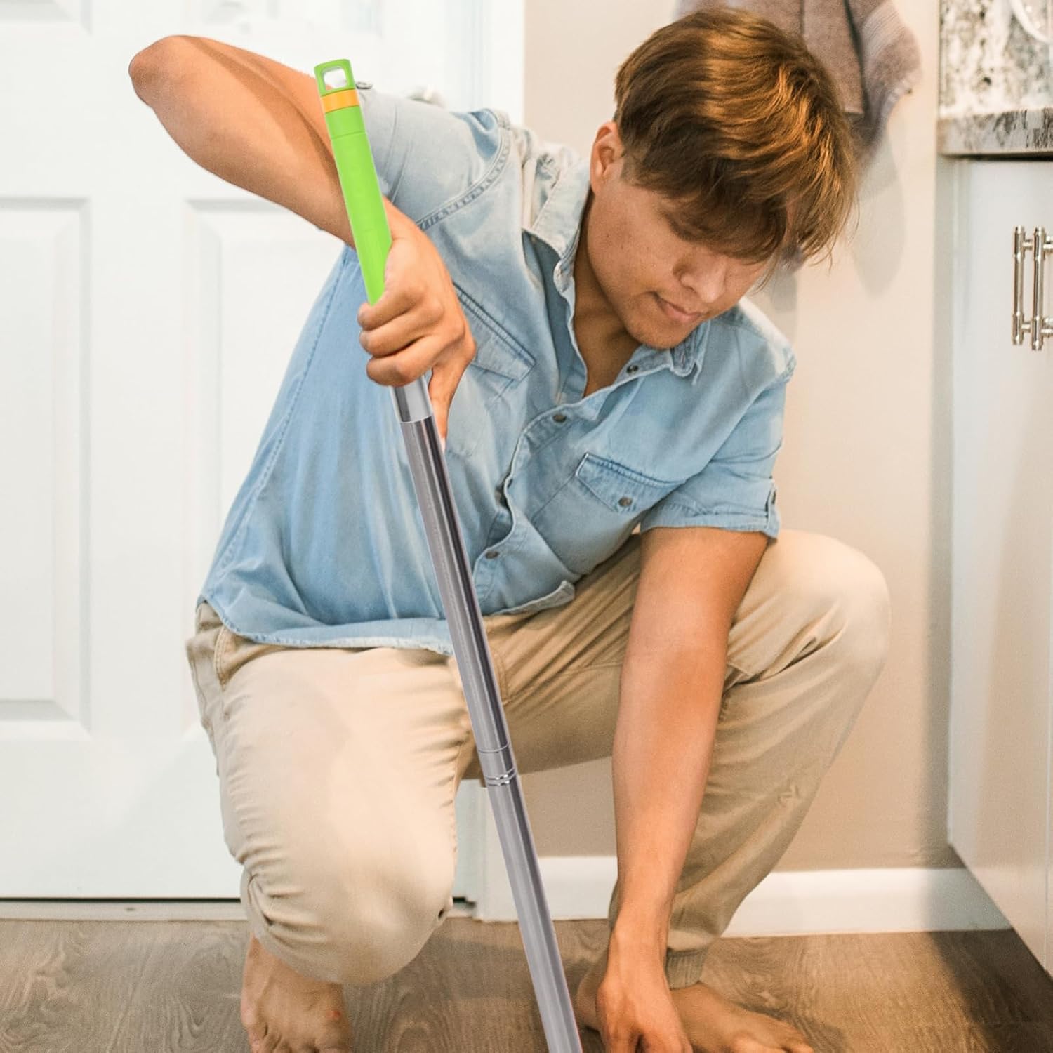 Stainless Steel Mop Handle Set for Floor Cleaning