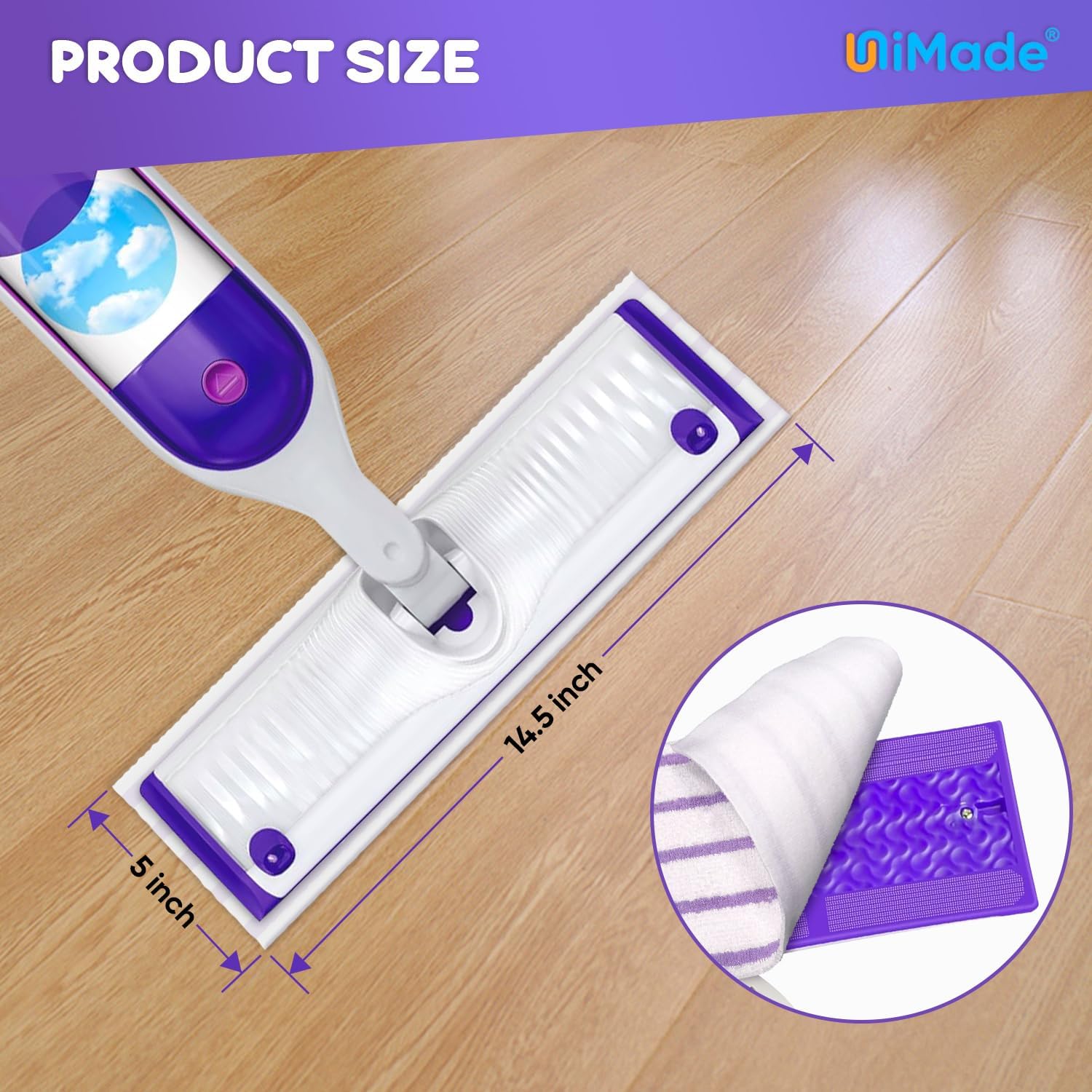 48 Pack UNIMADE Mop Pads for Swiffer Power Mop