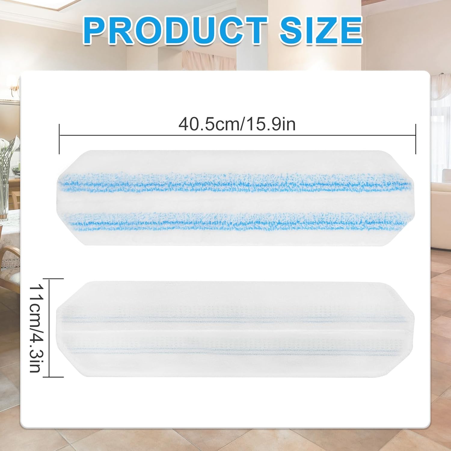 Yuunaie 4-Pack Mop Pads for O-Cedar H2prO Flat Mop