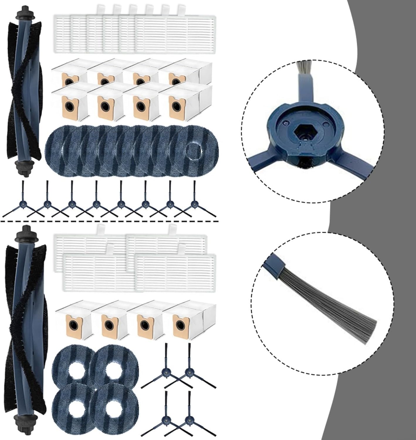 Marebm Vacuum Parts Kit for eufy Omni C20 1