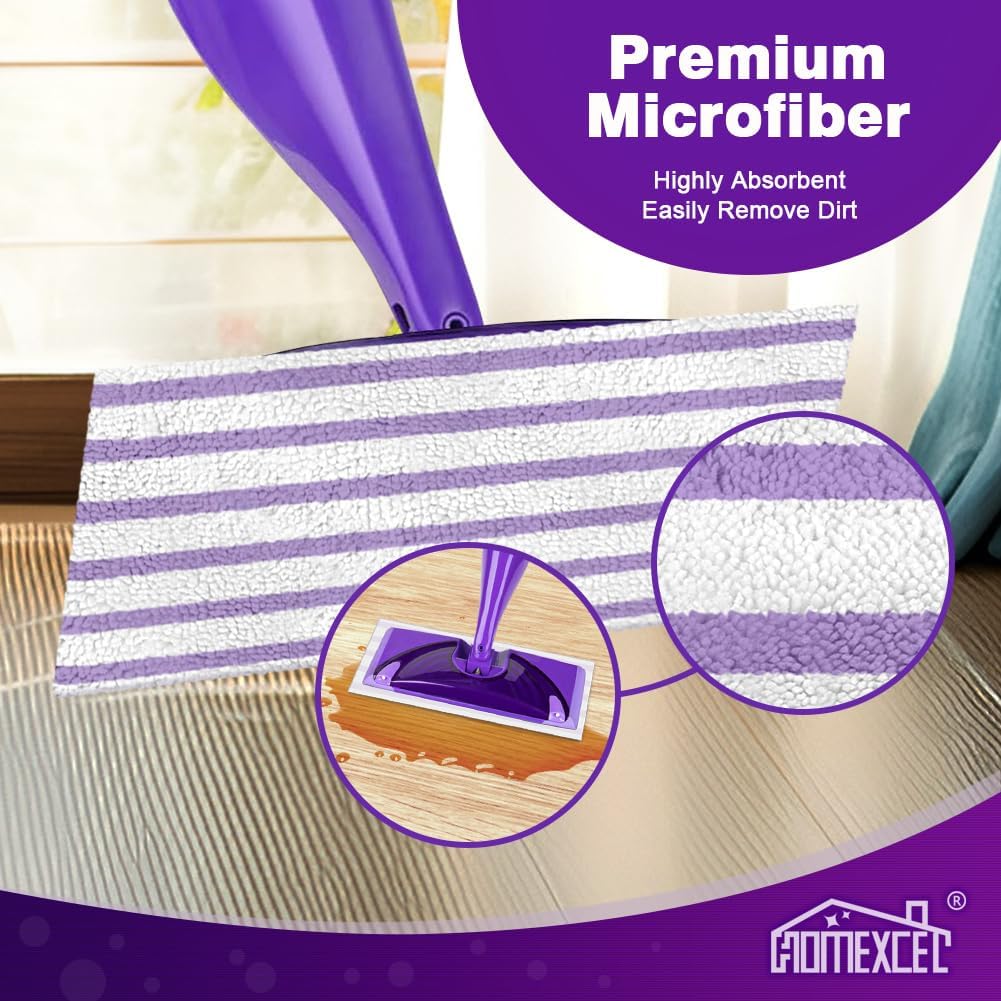 HOMEXCEL Microfiber Mop Pads 48 Count Swiffer Compatible