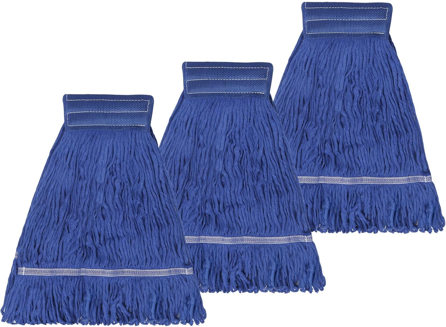 3 Pack Reusable Heavy Duty Mop Heads for Commercial Use